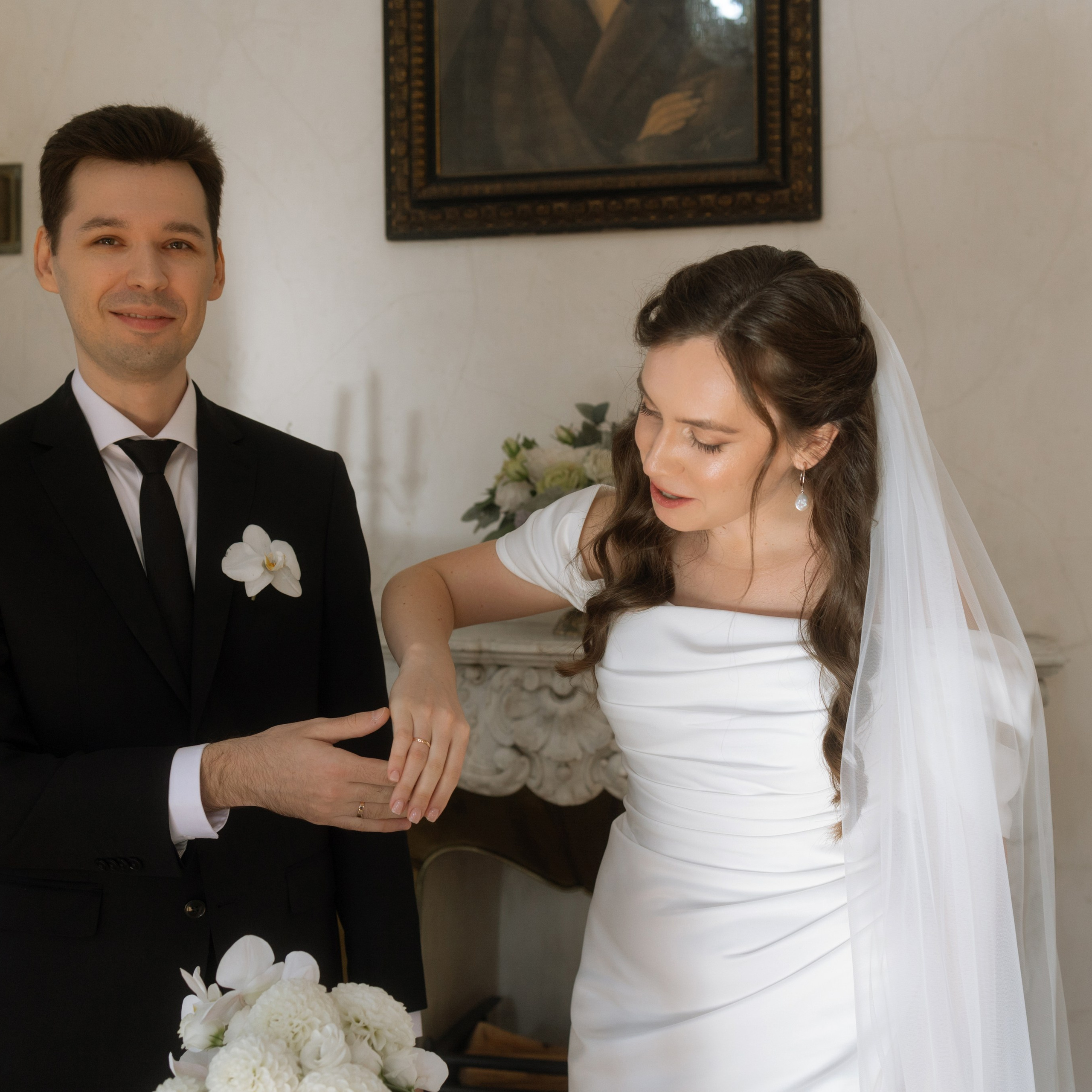 Регисрация брака в Пушкинской библиотеке и камерный свадебный ужин в кругу семьи в ресторане Ривьера. Свадебный фотограф Москва Москвовская область Санкт-Петербург