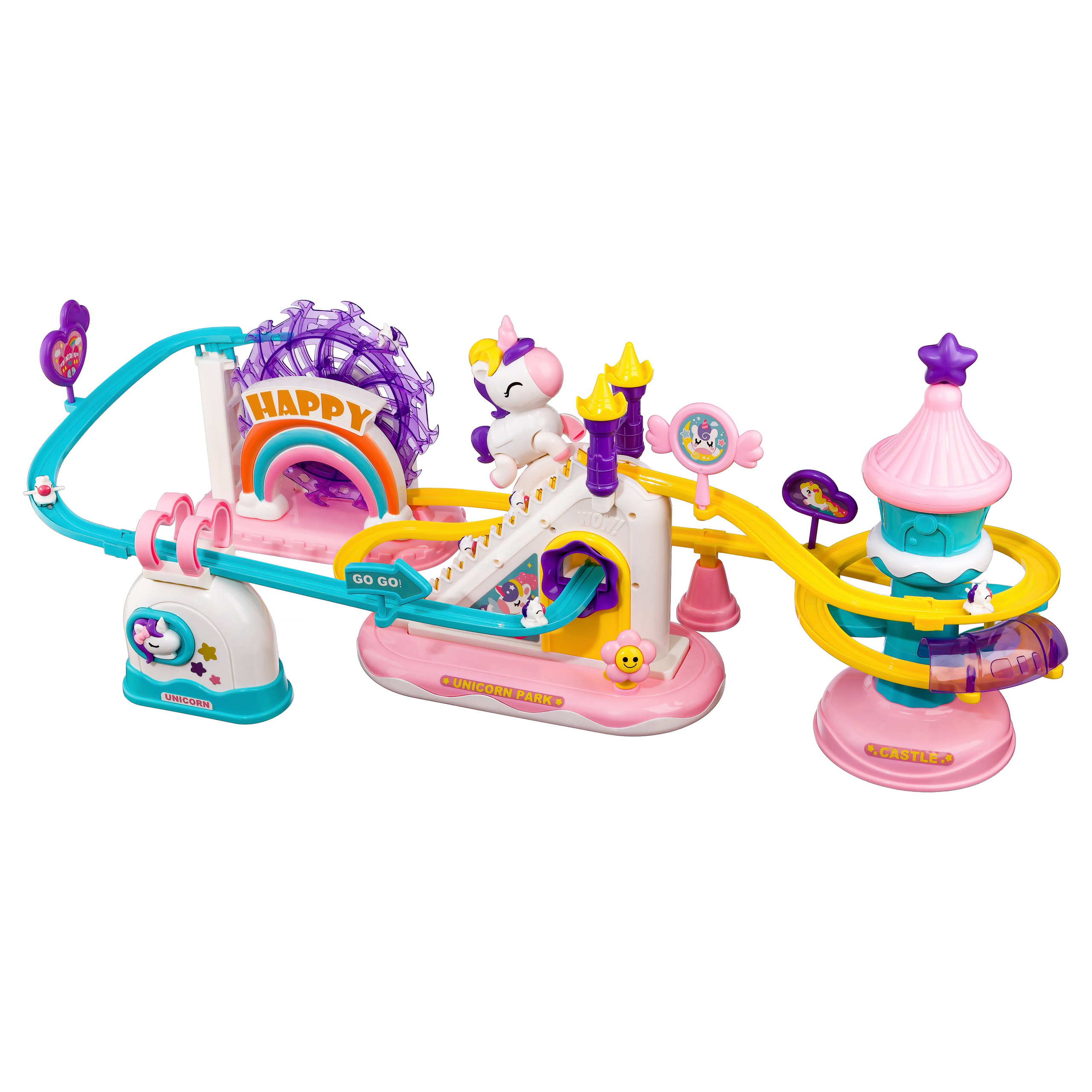 Детский конструктор с горками на батарейках