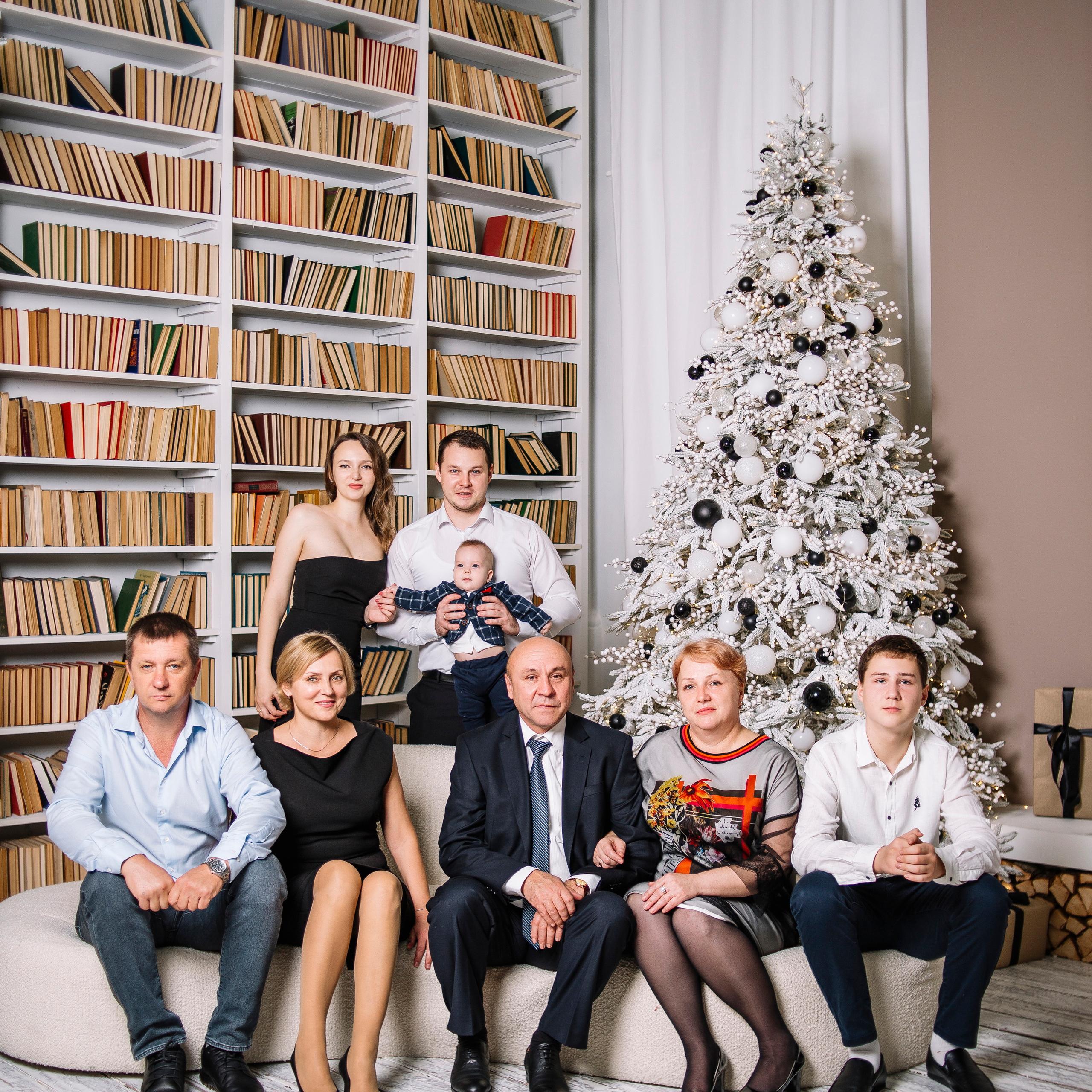 Новогодняя для семьи Юлии в&nbsp;фотостудии Воздух (ул.Мацестинская)