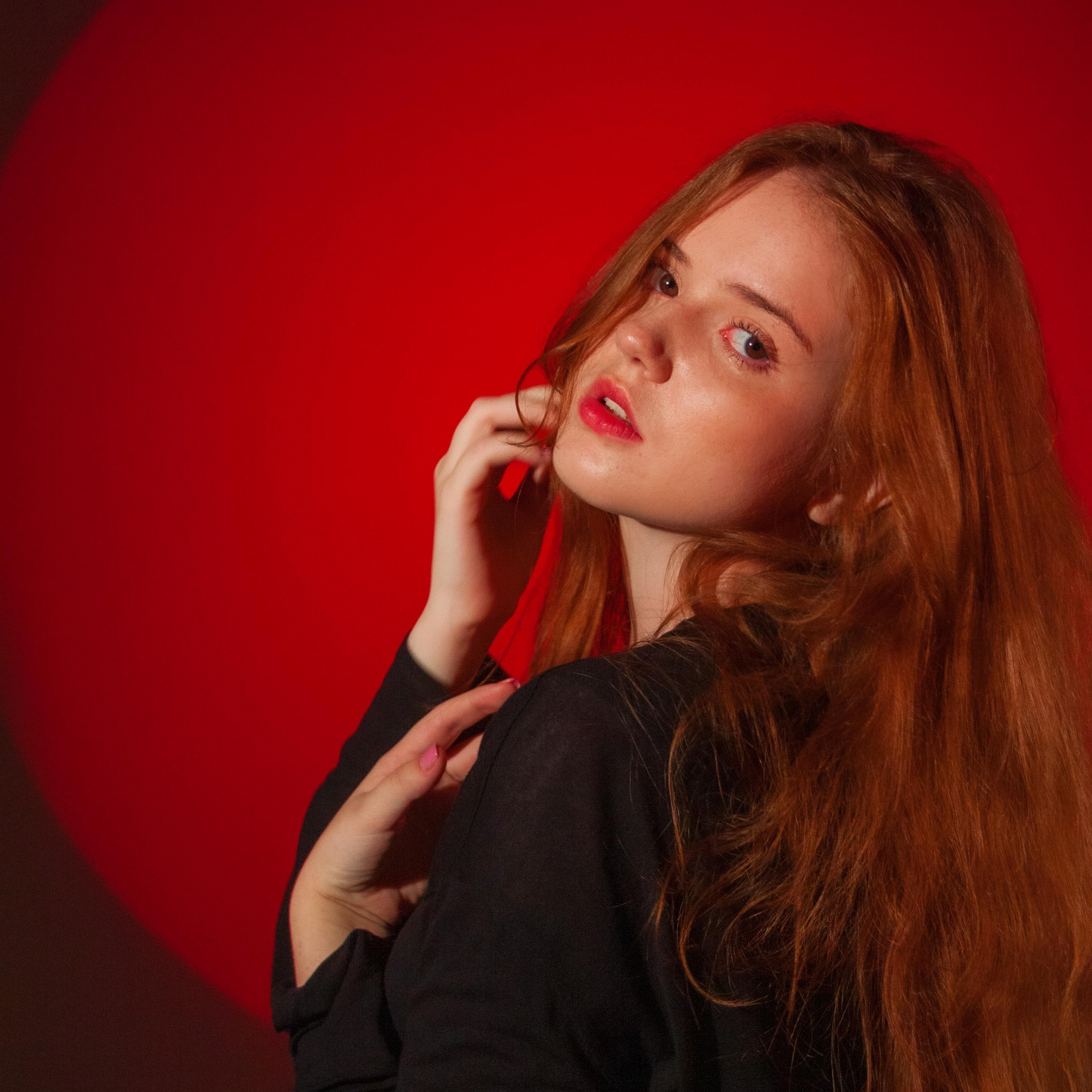 Женская съёмка в студии