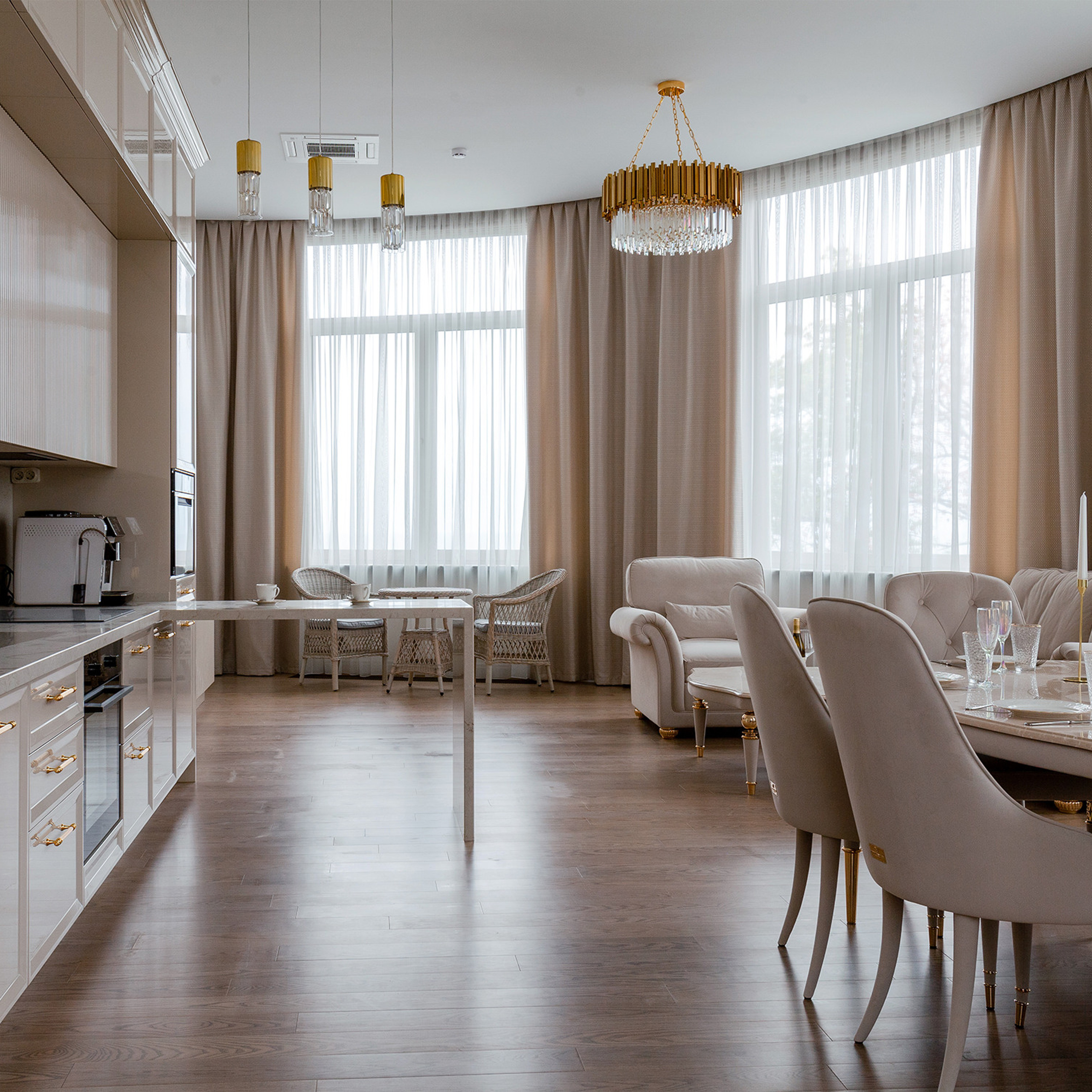 Трёхкомнатные апартаменты в Сочи