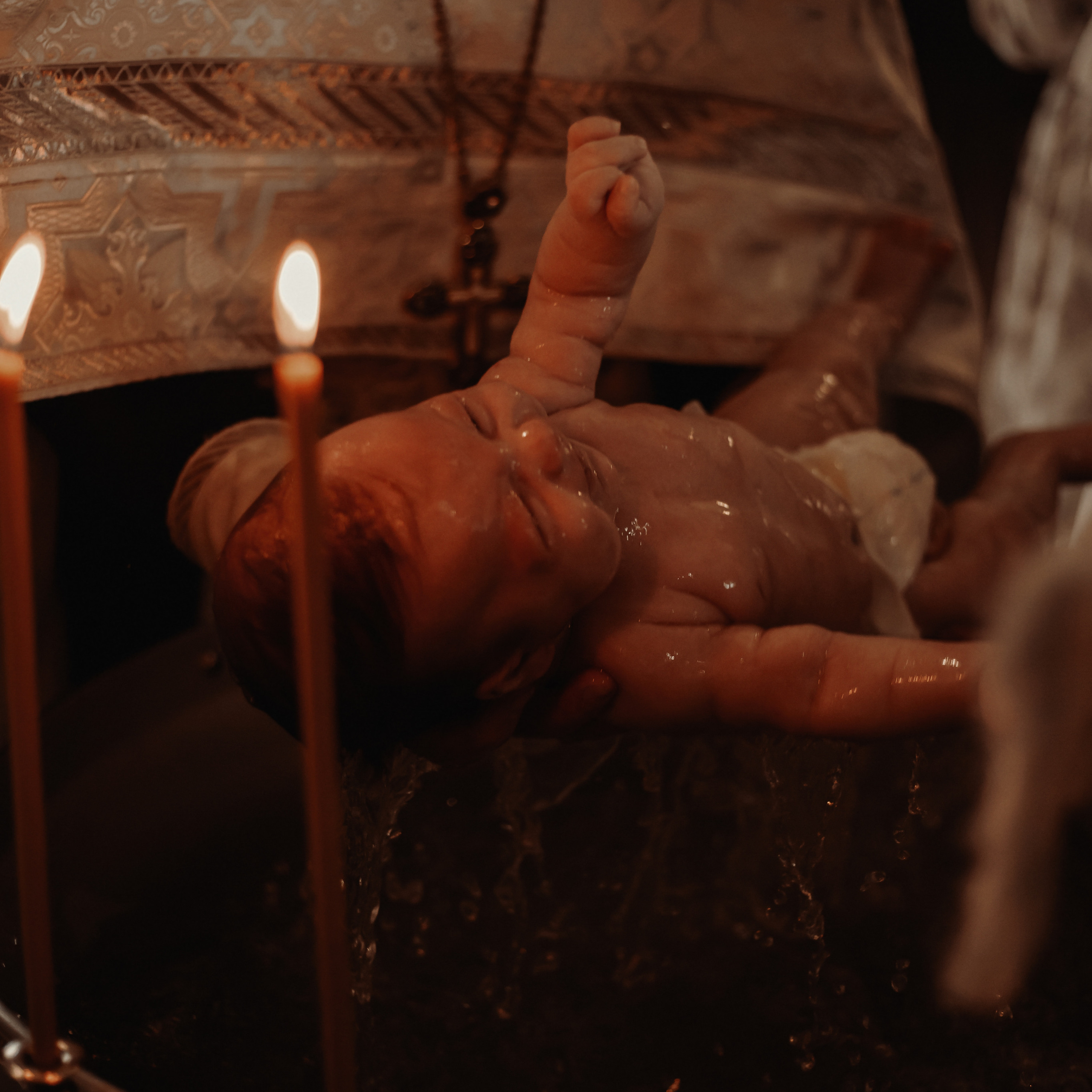 Крещение Миши Храм Серафима Саровского Пригородный