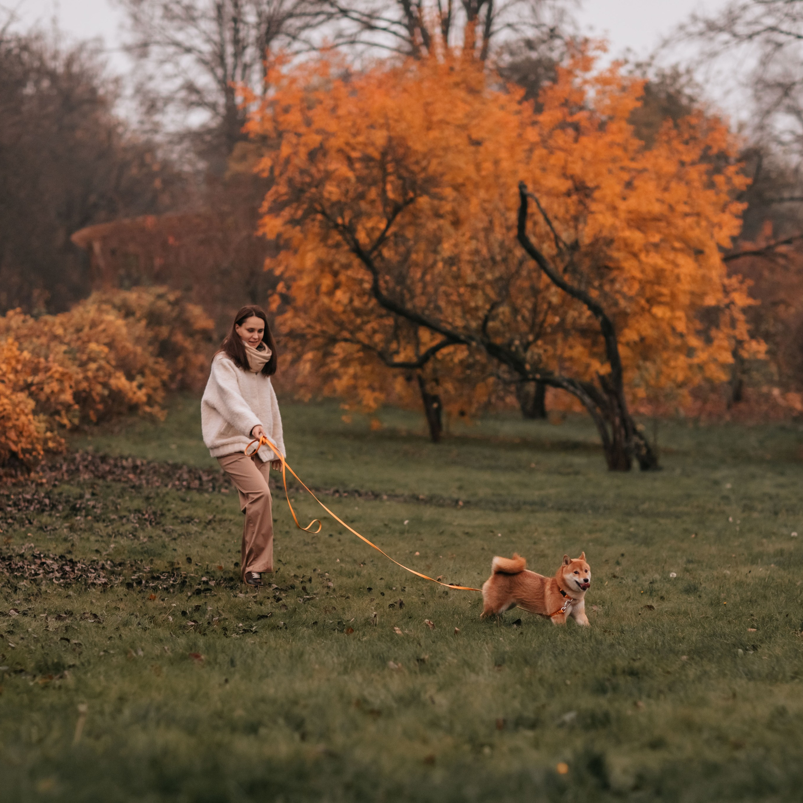 Анна и Айма в осеннем лесу