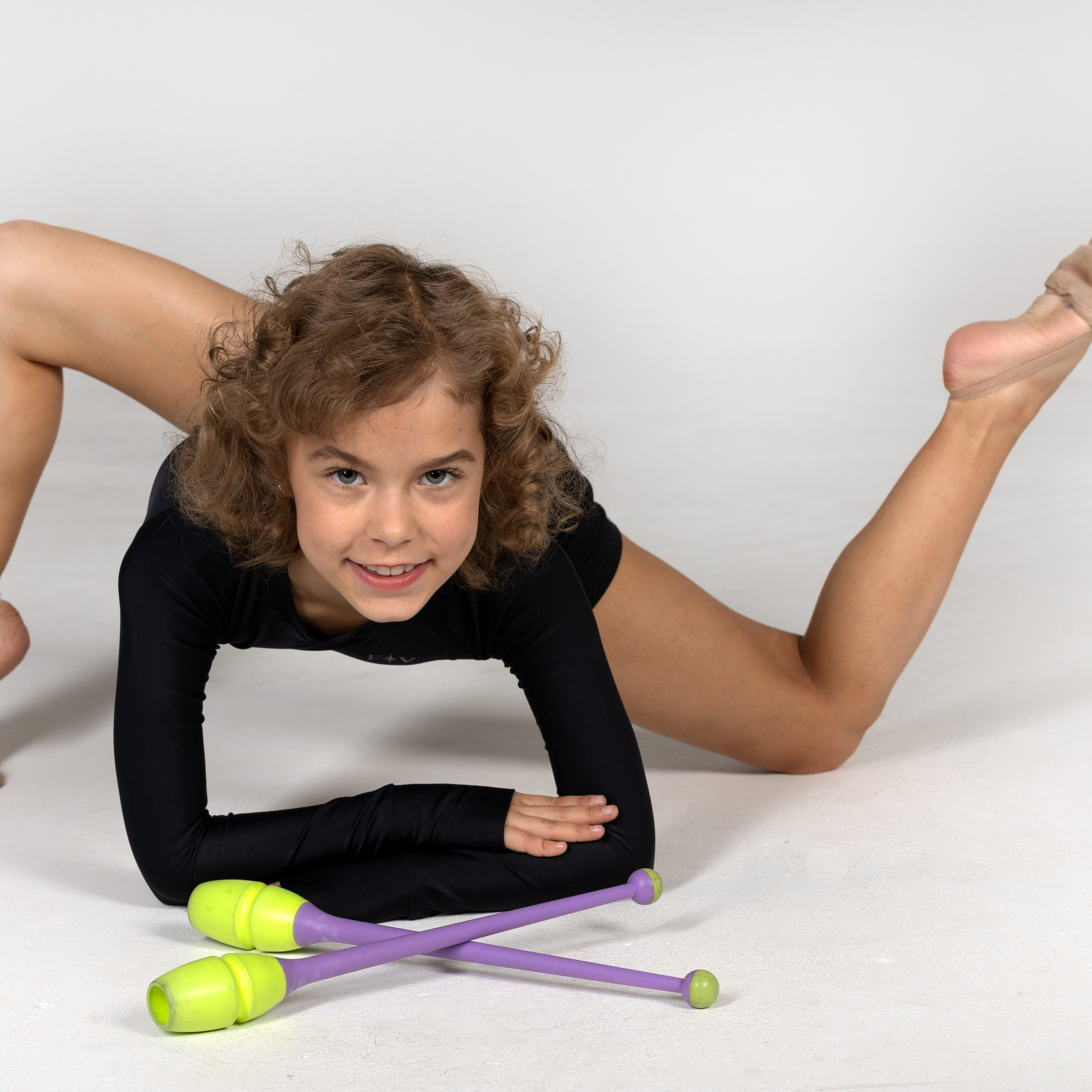 Фотосессия гимнастики в фотостудии в Москве