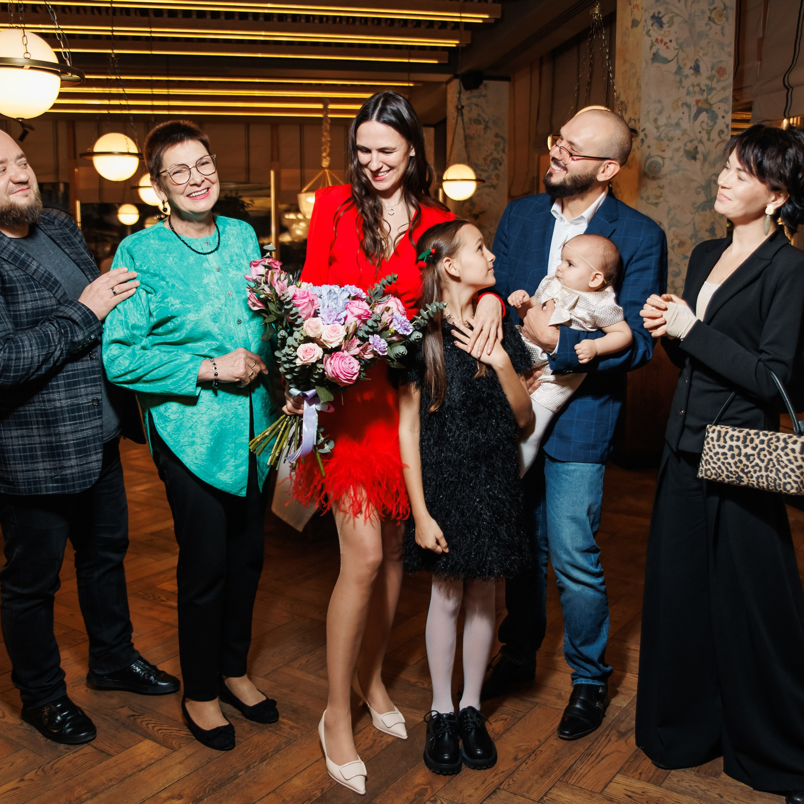 День Рождения в ресторане. Репортажный фотограф. Москва. Алина Ланская