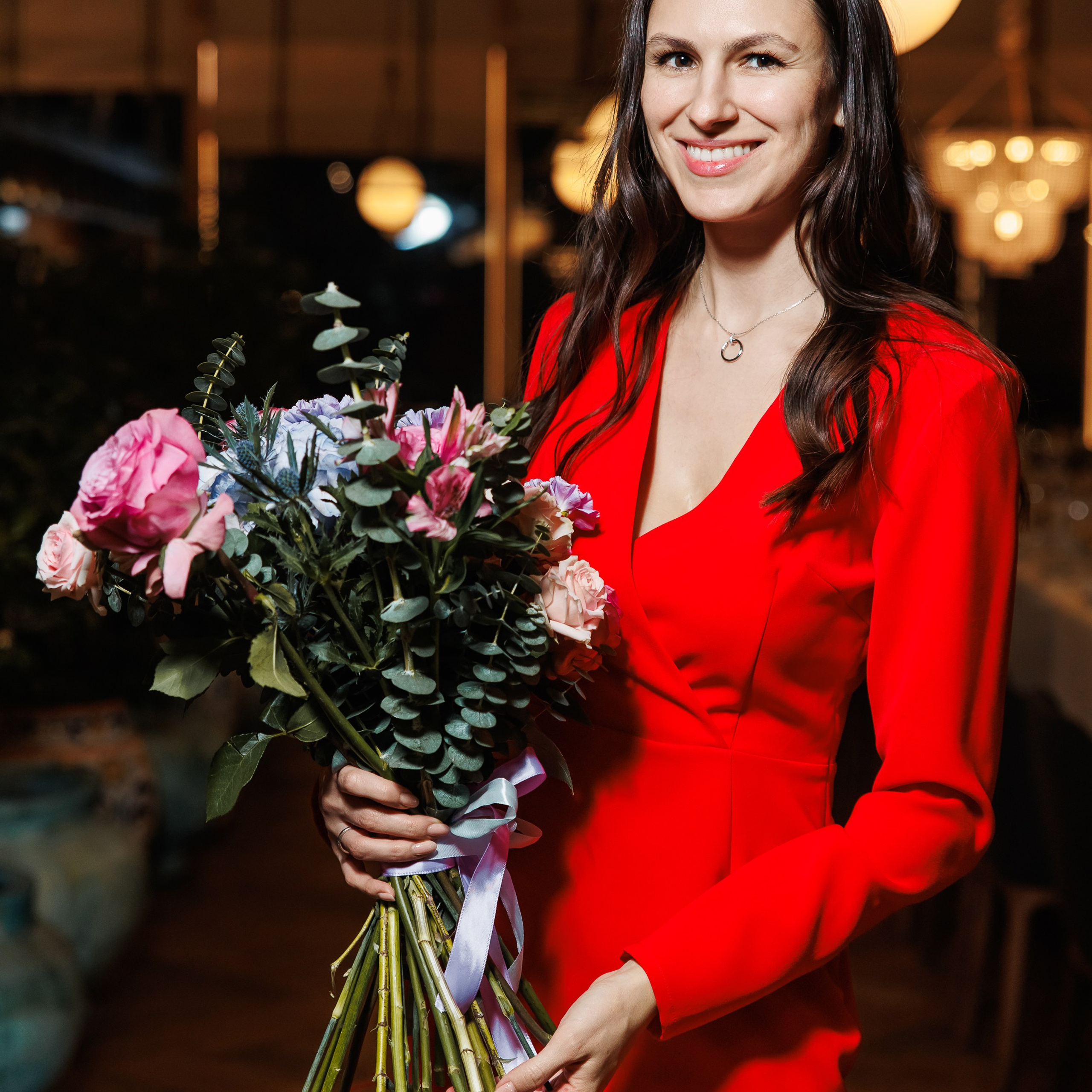 День Рождения в ресторане. Репортажный фотограф. Москва. Алина Ланская