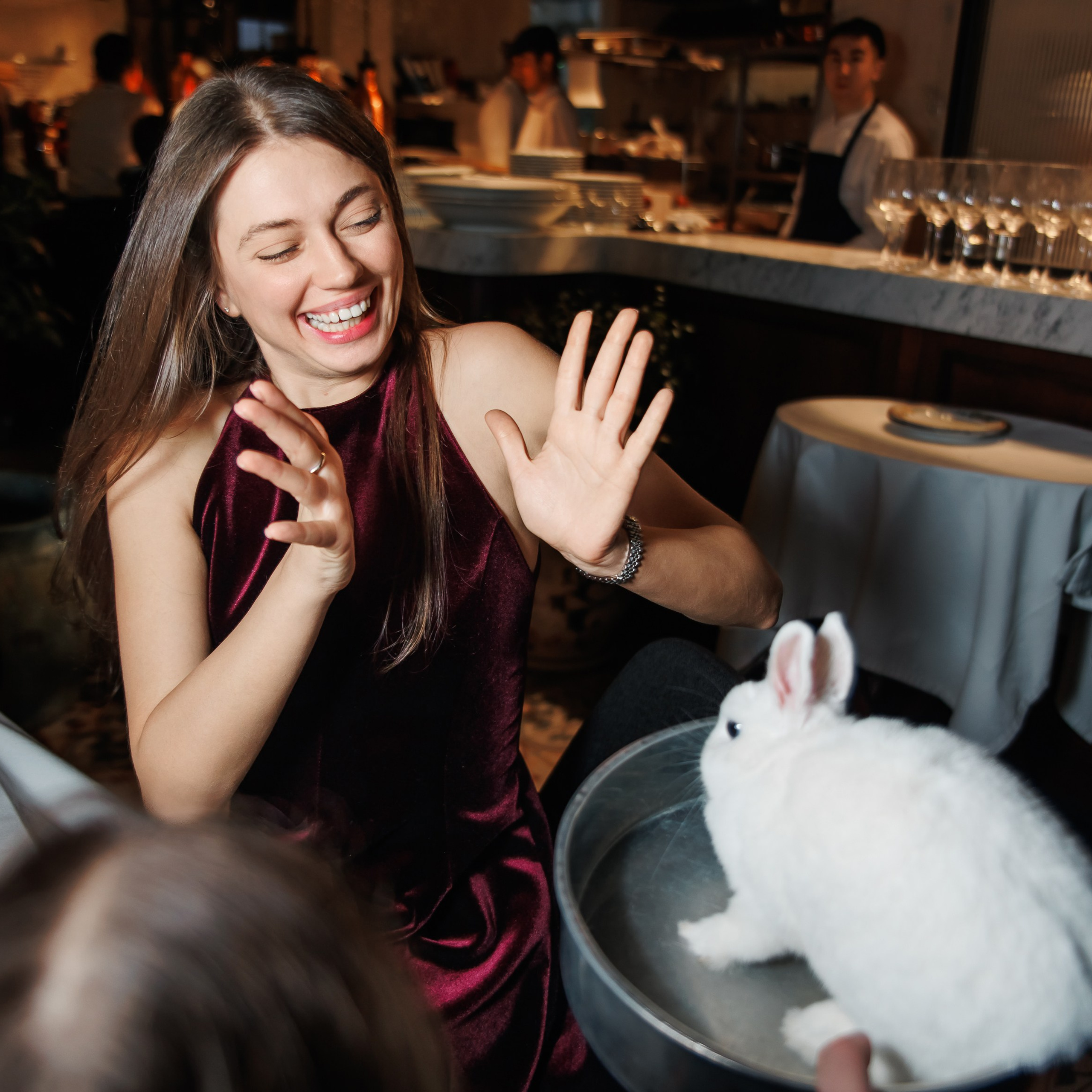 День Рождения в ресторане. Репортажный фотограф. Москва. Алина Ланская