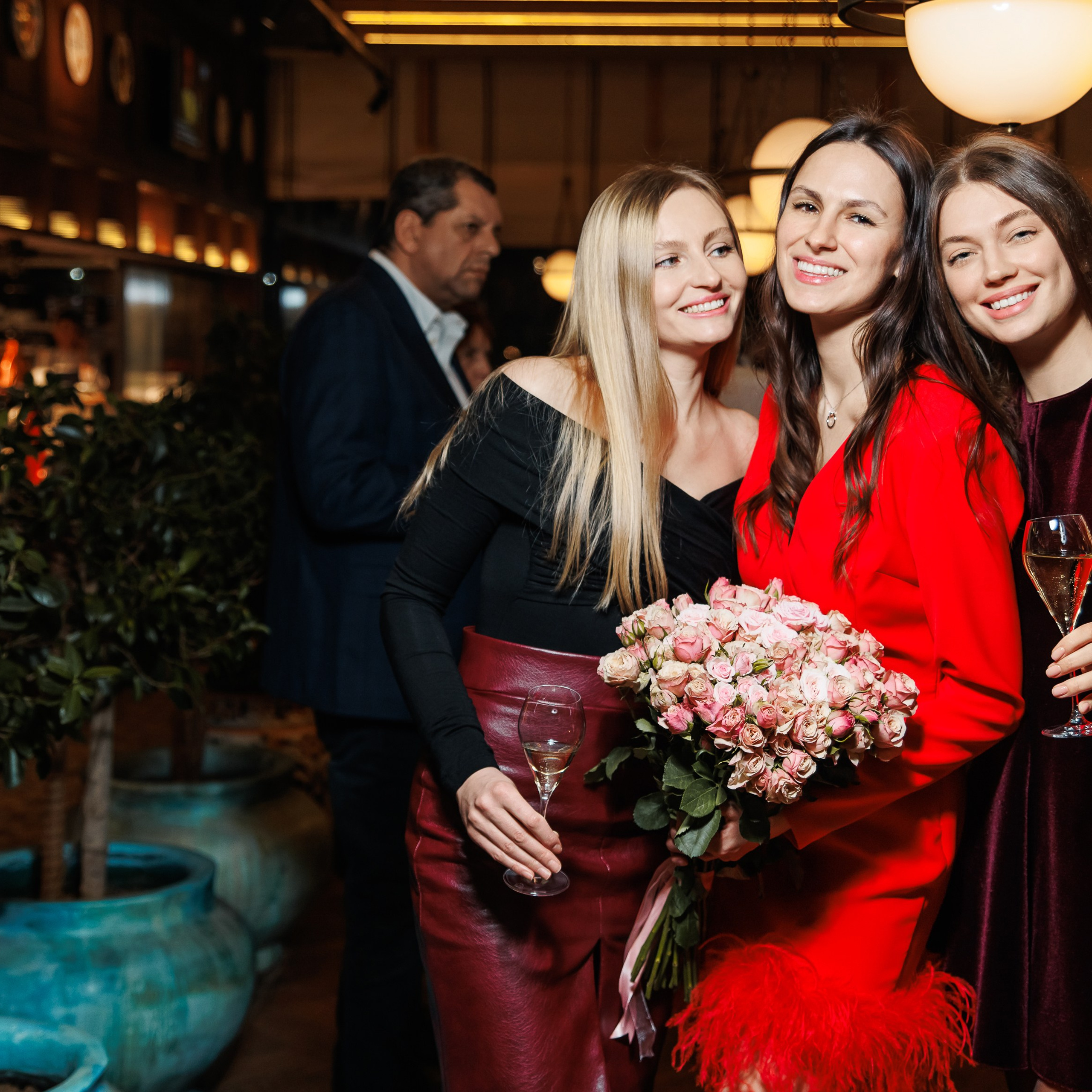 День Рождения в ресторане. Репортажный фотограф. Москва. Алина Ланская