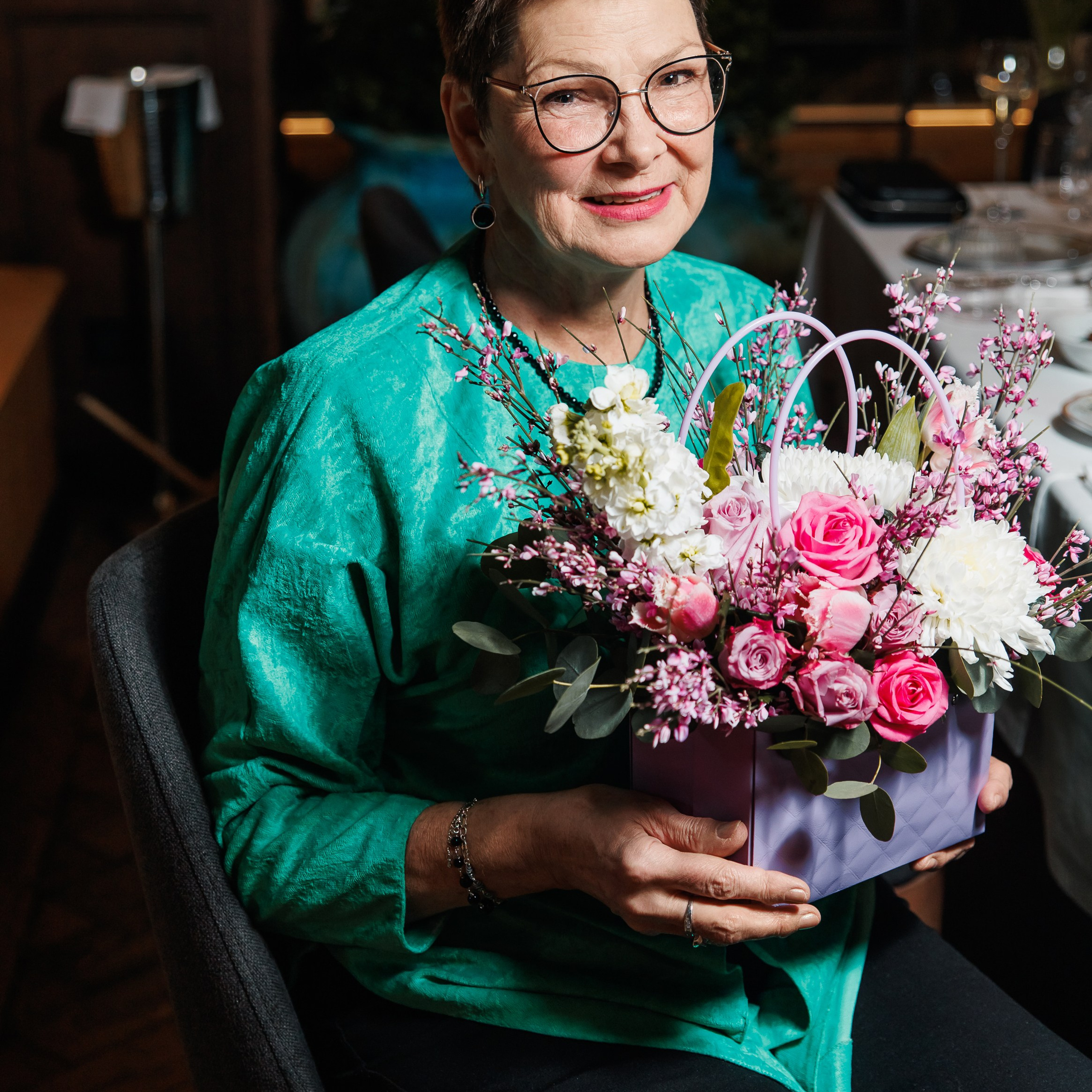 День Рождения в ресторане. Репортажный фотограф. Москва. Алина Ланская