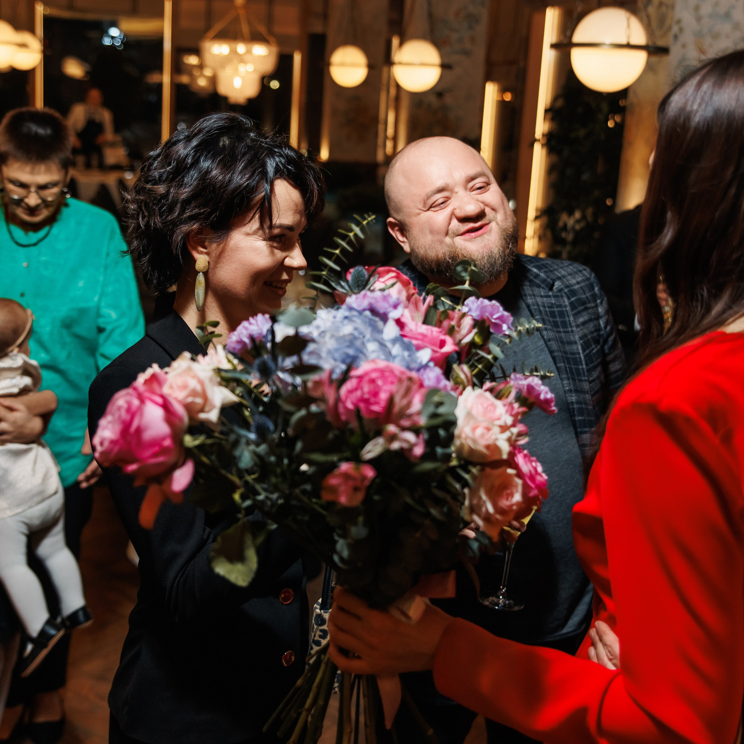 День Рождения в ресторане. Репортажный фотограф. Москва. Алина Ланская