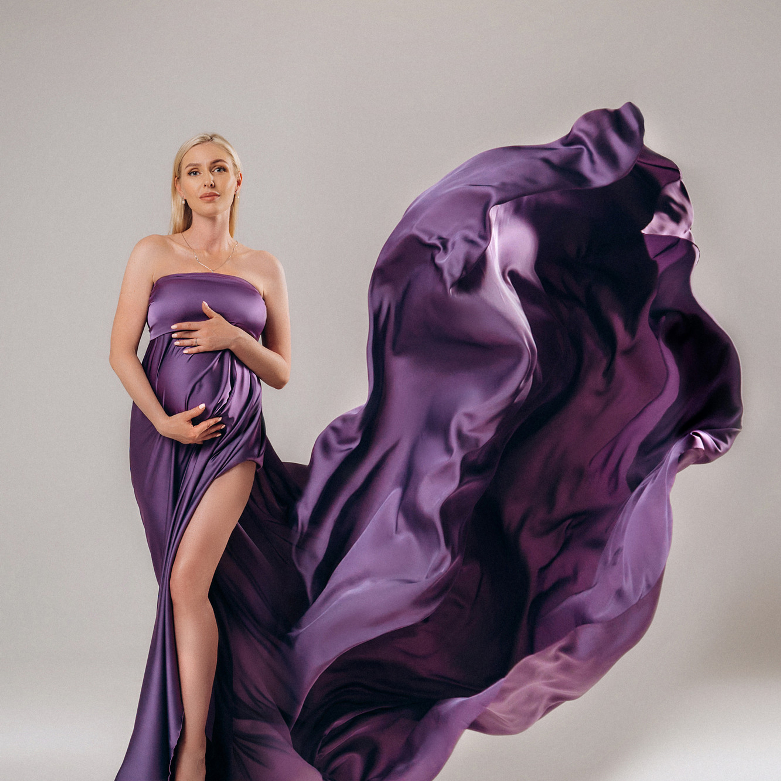 Фотосессия в летящей ткани 