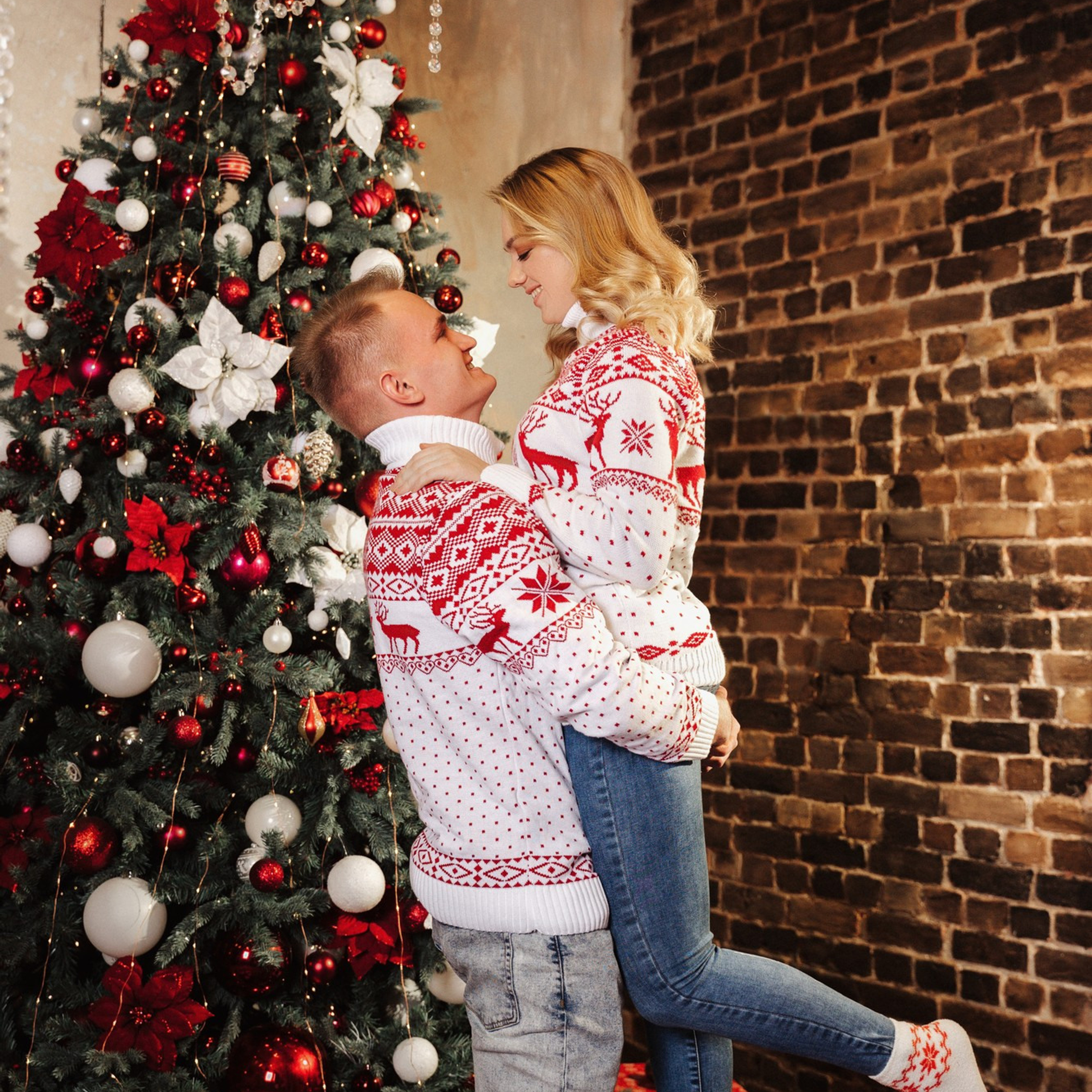 Новогодняя фотосессия для пары