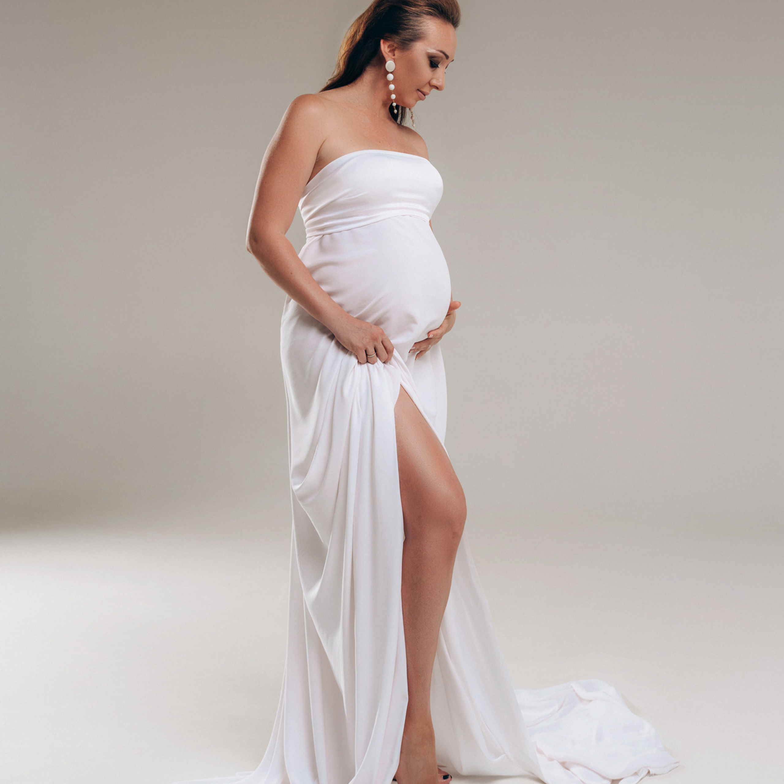 фотосессия беременной в студии