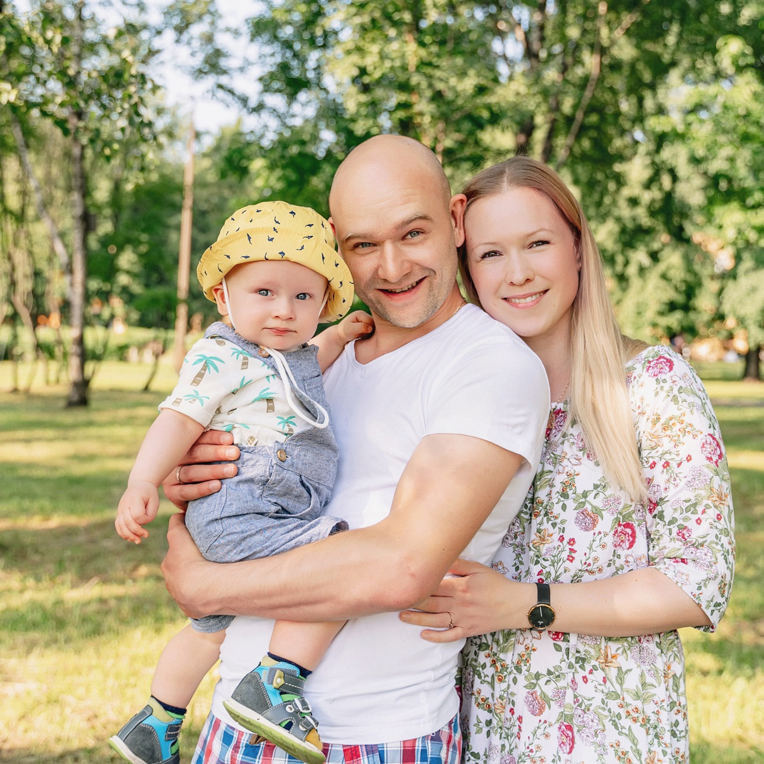 Семейная фотосессия в парке спб