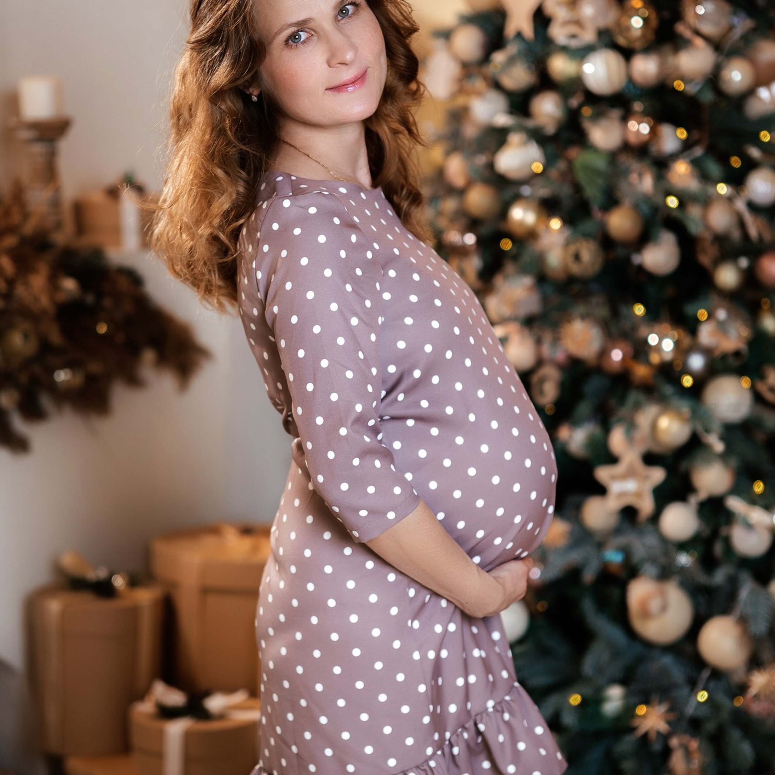 Фотосессия для беременных в платье