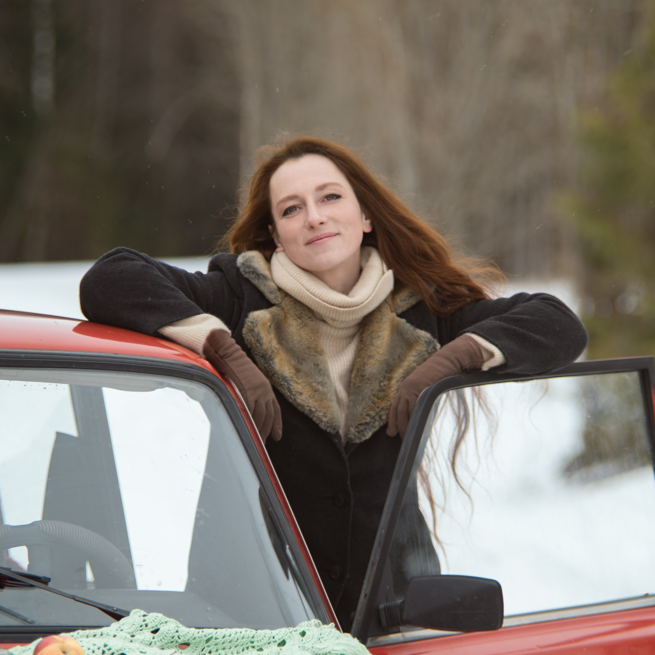 Анастасия и ее красный жигуль