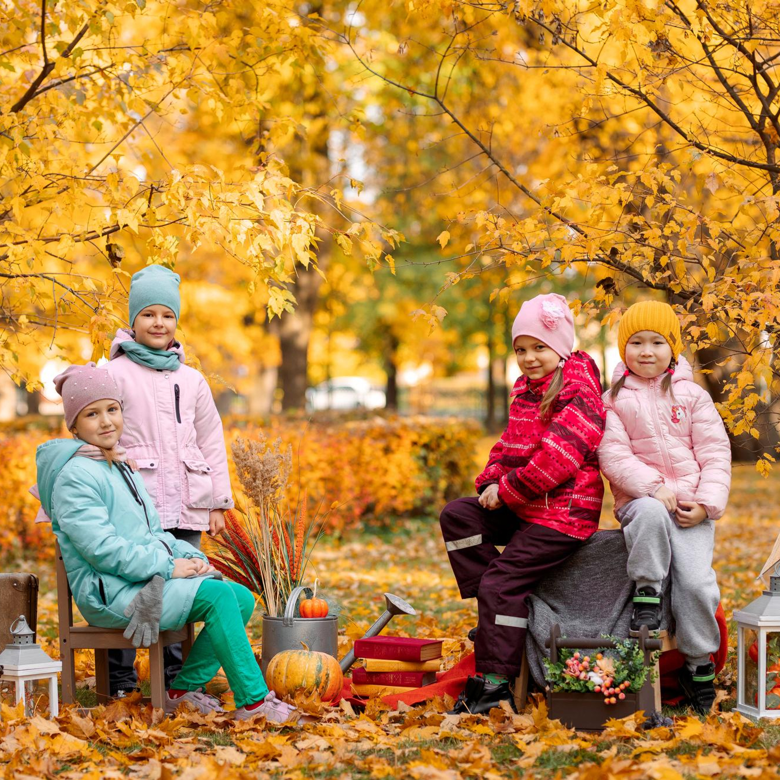 Детский сад. Осень. Для альбома.
