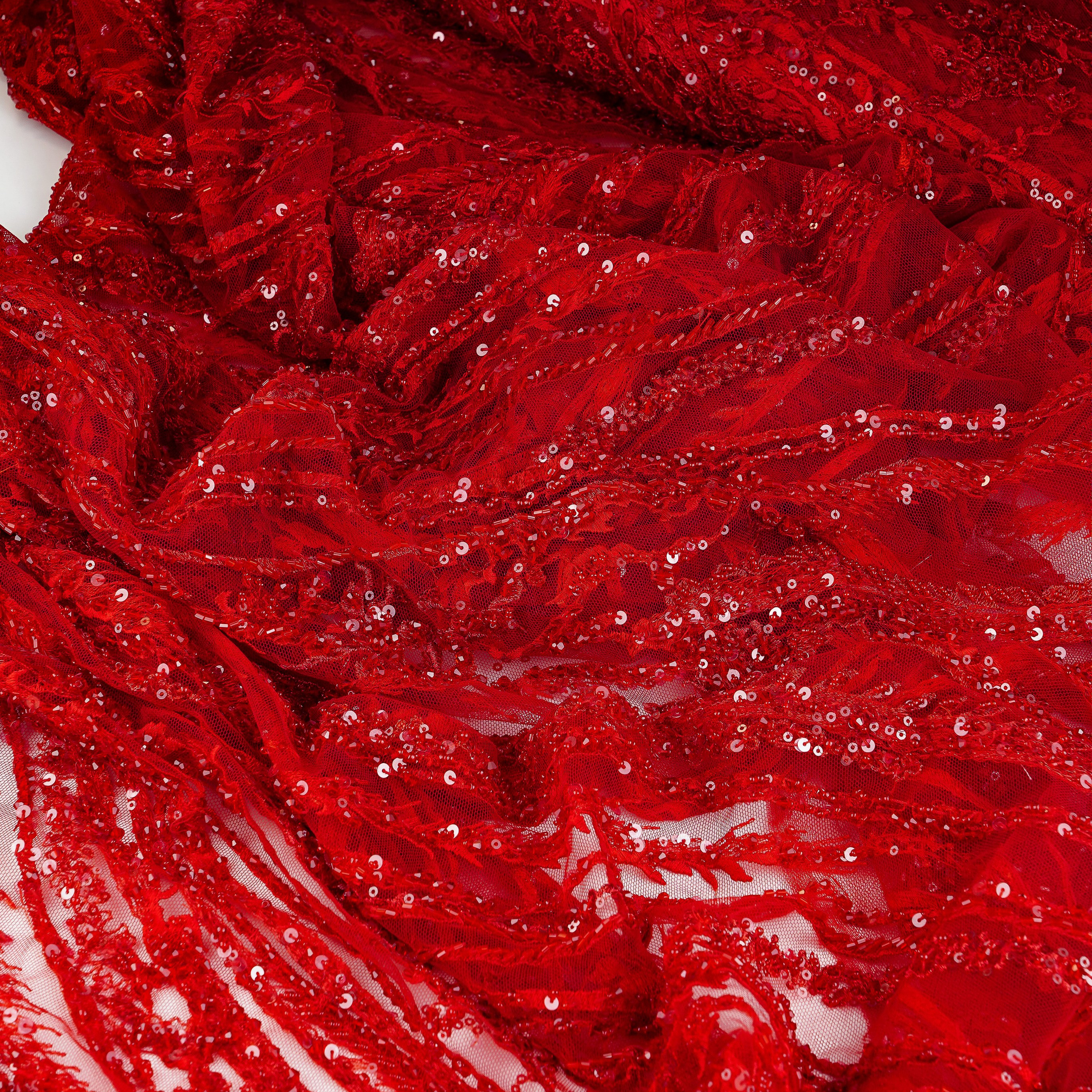 ZUHAIR MURAD - LEBANON -  TPRE264 - ШИРИНА 1,45 - КРАСНЫЙ - 3,25 - 41000