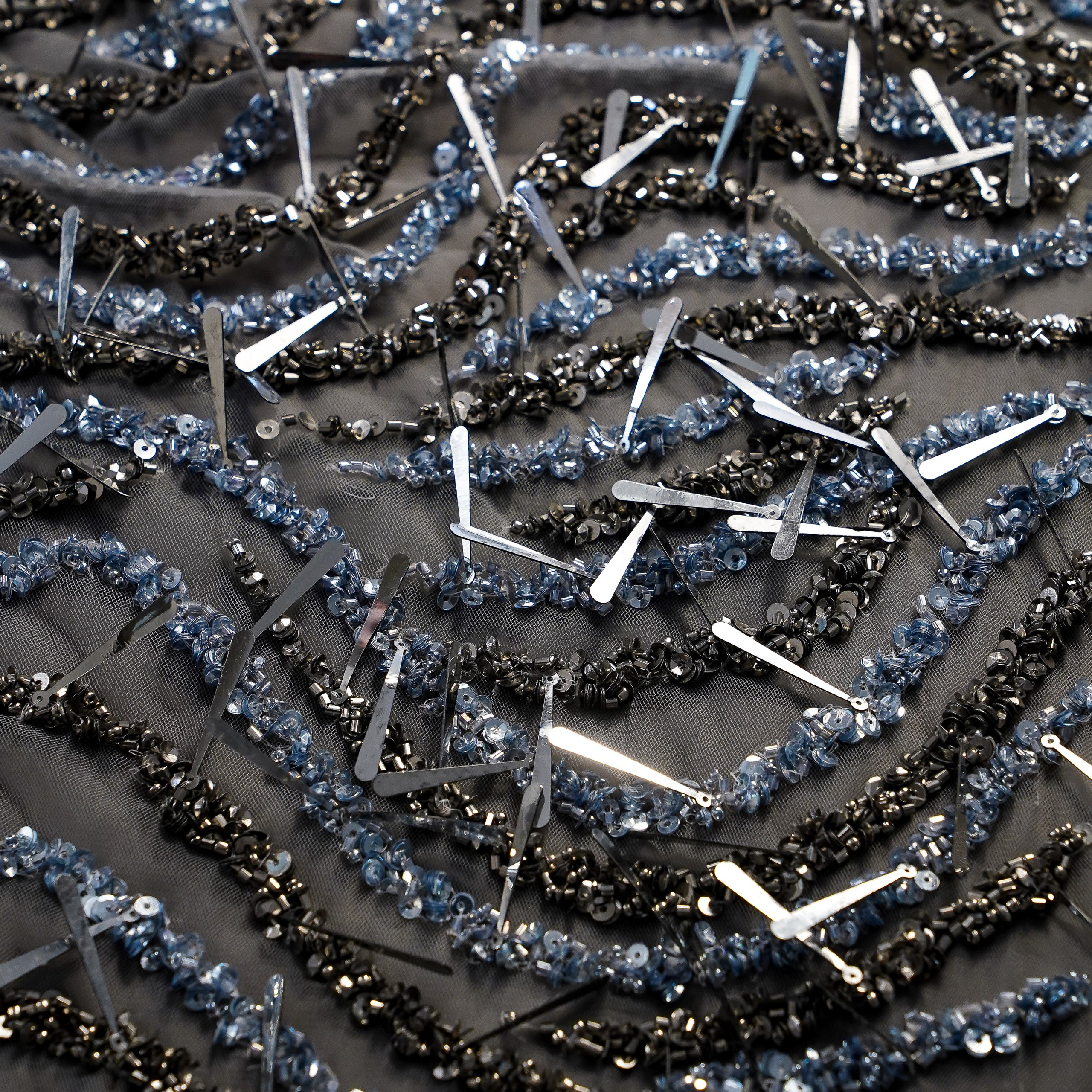 ZUHAIR MURAD - LEBANON -  ТК225 - ШИРИНА 1,5 - СЕРО/ГОЛУБОЙ - 2,5