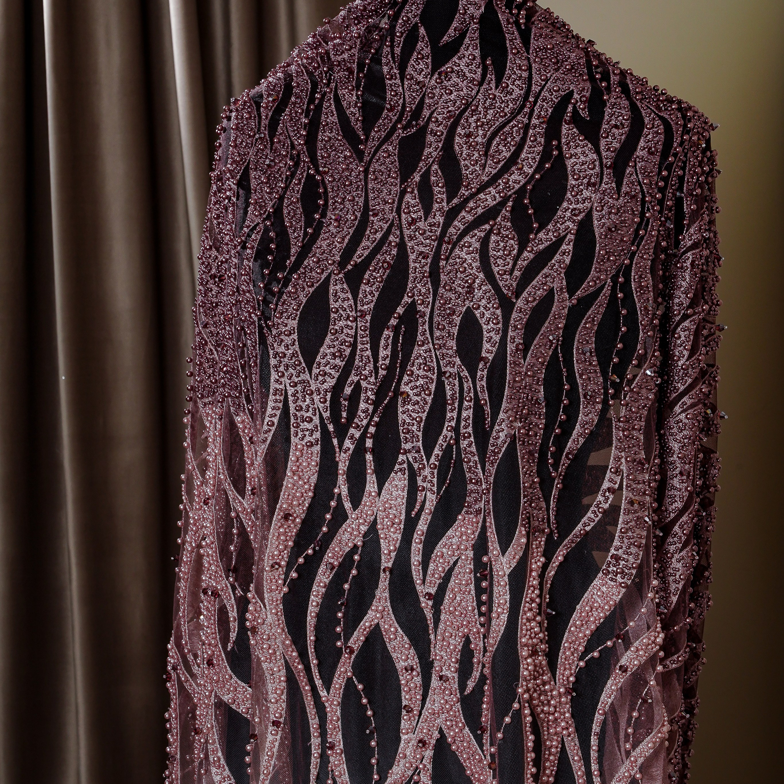 ELIE SAAB - LEBANON -  Т1 - ОМБРЕ - ШИРИНА 1,5 - РОЗ/БЕЛ - 4,3 - 28000