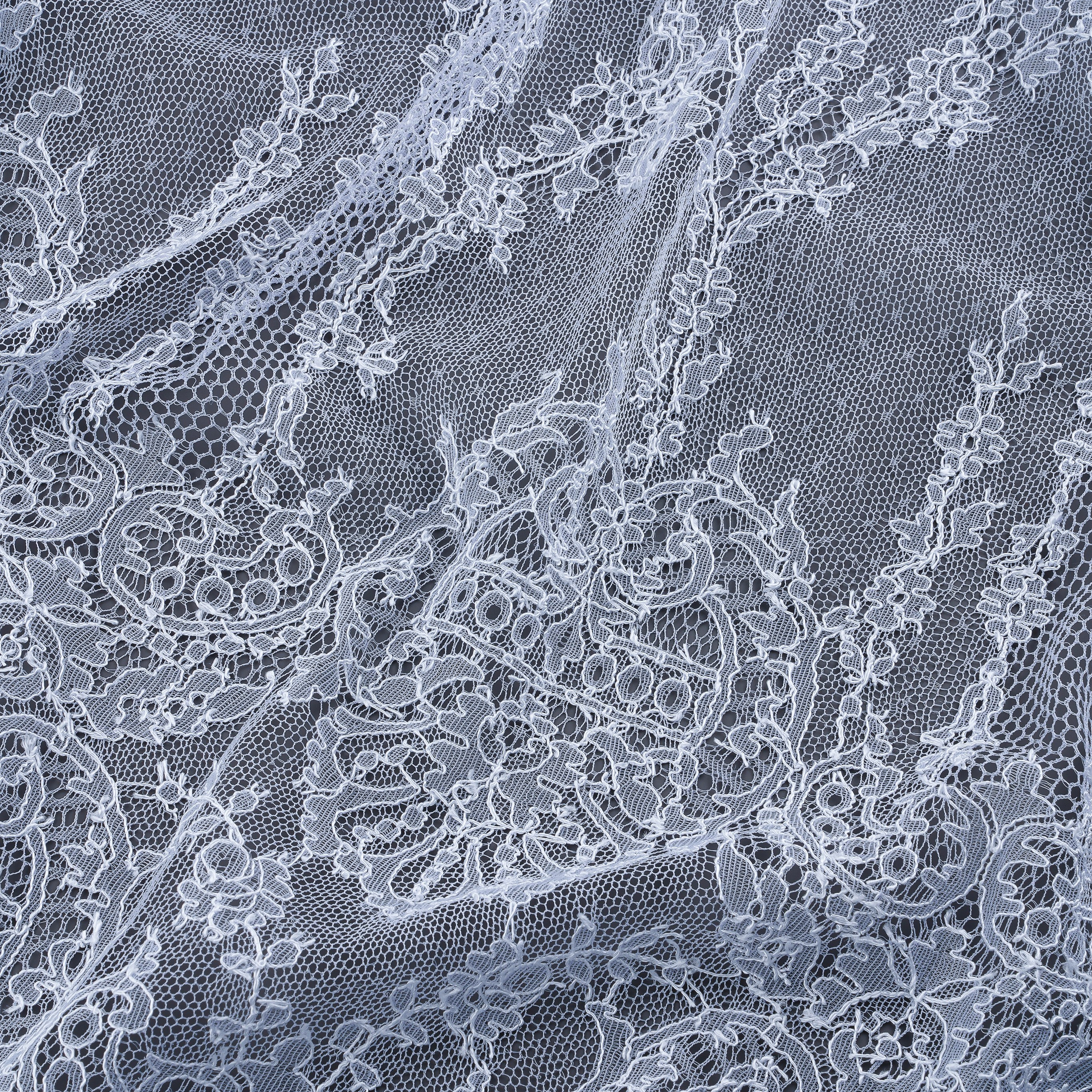 SOPHIE HALLETTE - FRANCE -  МТА403 - КРУЖЕВО ШАНТИЛЬИ - ШИРИНА 1,15 - ГОЛУБОЙ - 2,40