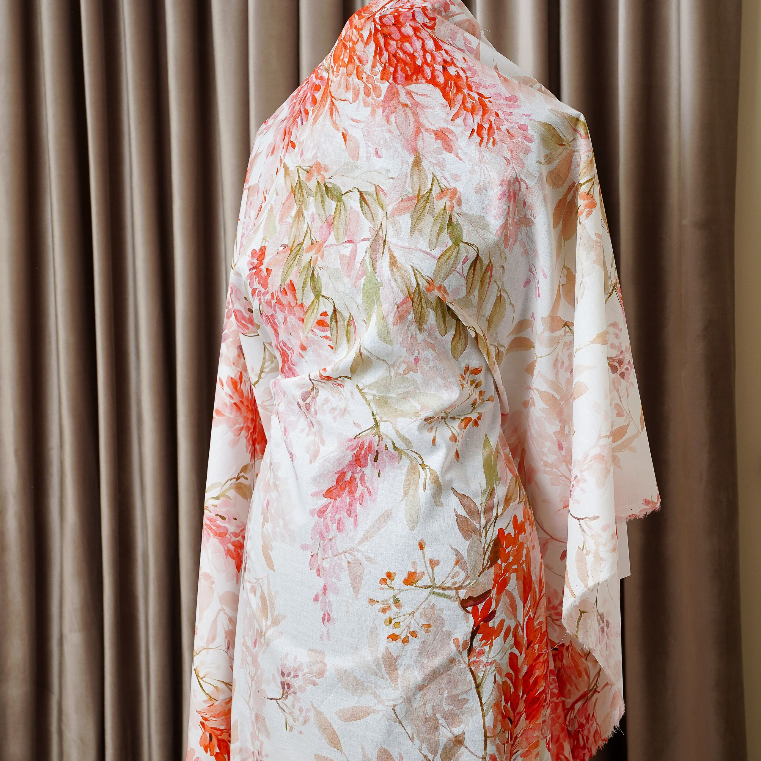 ZIMMERMANN - БАТИСТ - МТИ387 - ШИРИНА 1,40 - КРАСНО/БЕЛОЕ -  4