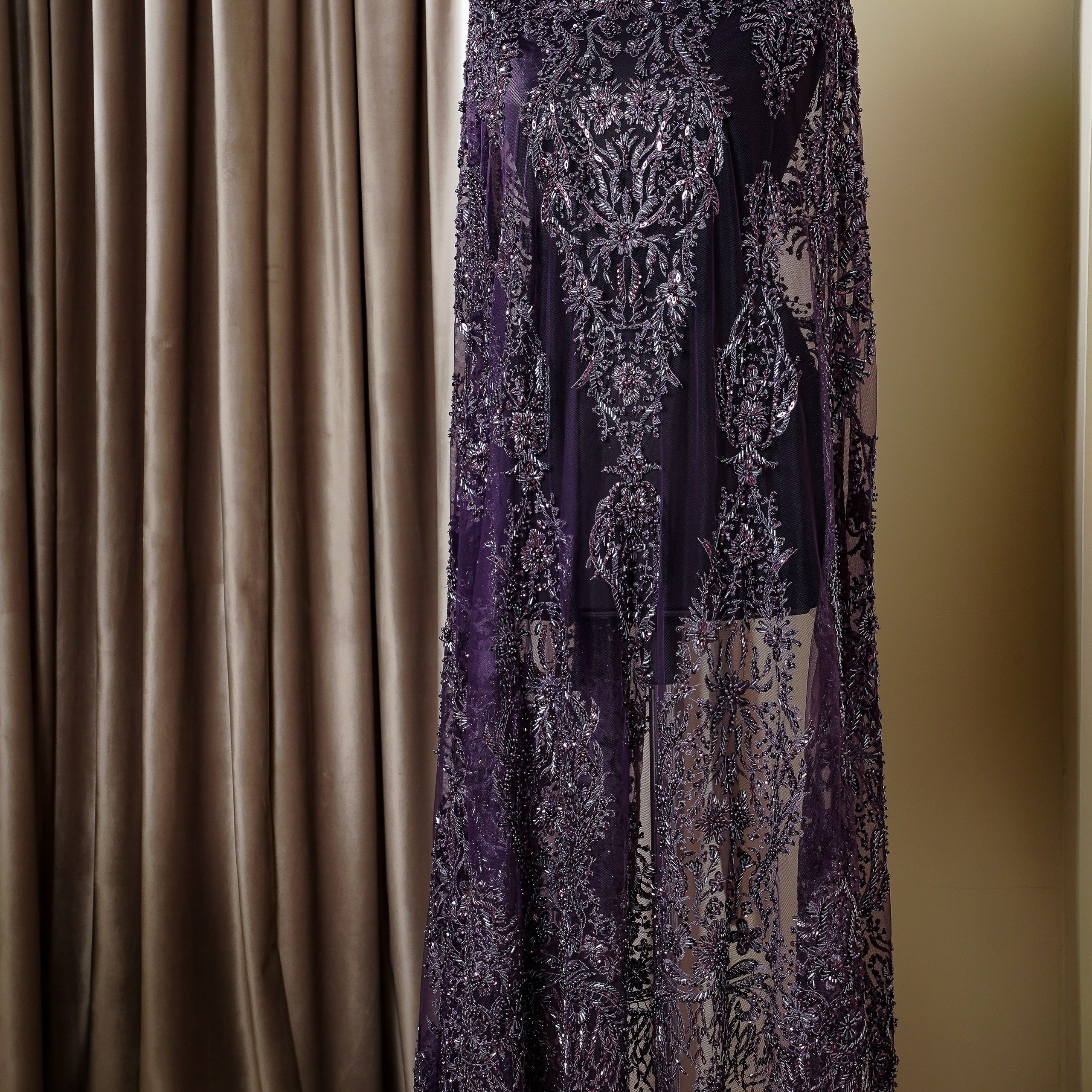 ZUHAIR MURAD - LEBANON - TCRI237 - ШИРИНА 1,35 - БАКЛАЖАН - 3,05