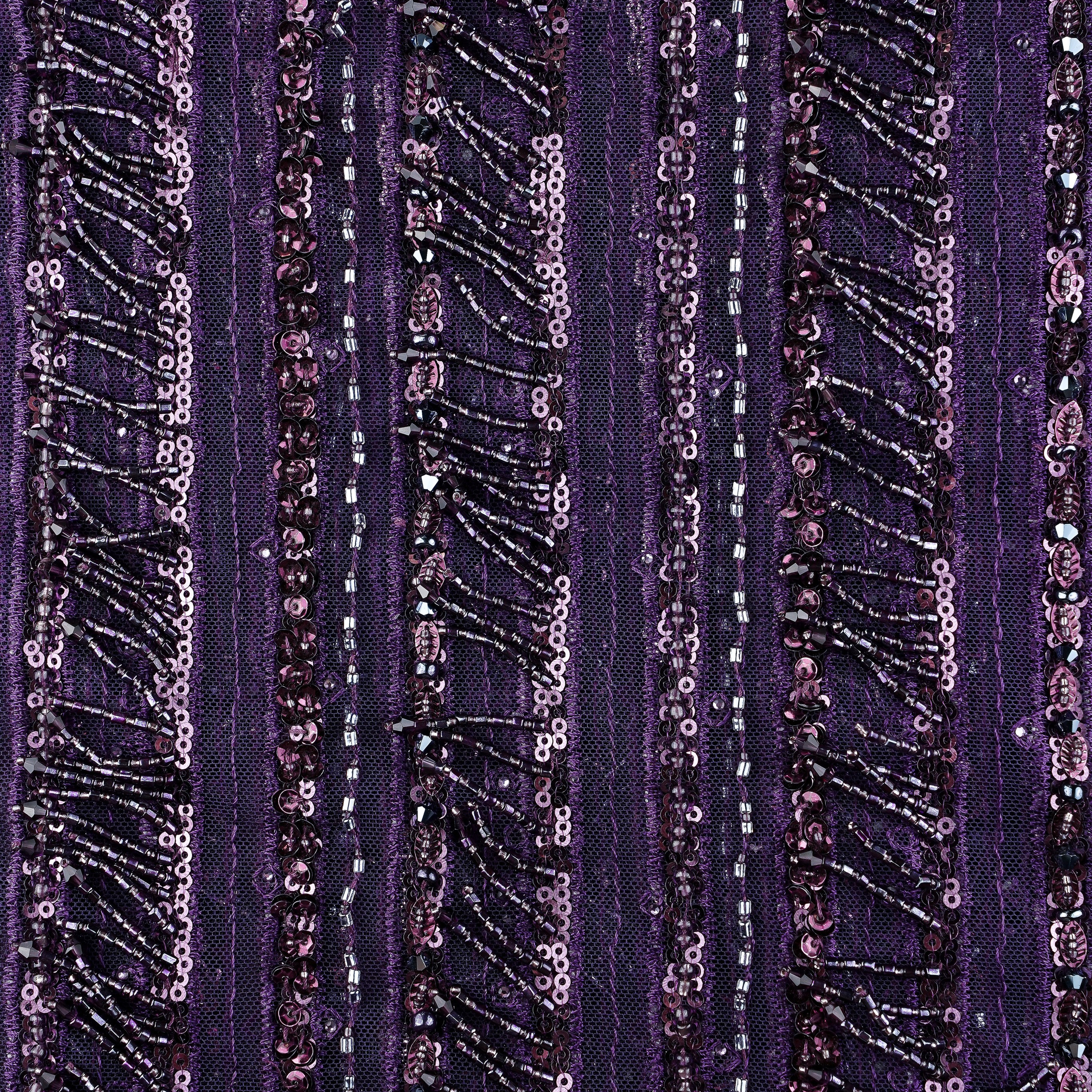 ZIAD NAKAD - LEBANON -  ТК219 - ШИРИНА 1,25 - ФИОЛЕТОВЫЙ -  1,45