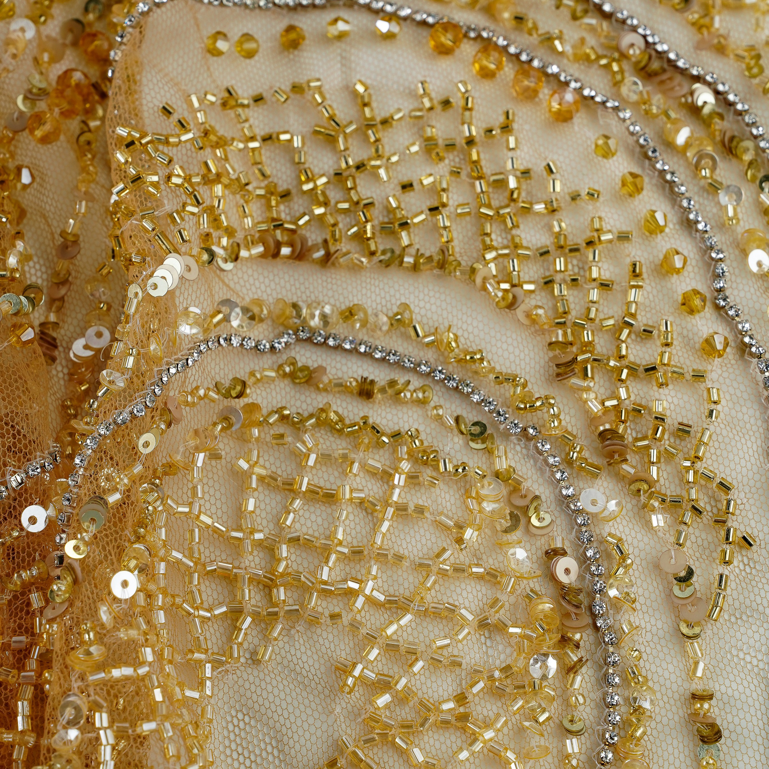 JENNY PACKHAM - ENGLAND  — ТК224 — ШИРИНА 1,60 — ЗОЛОТОЙ — 3 - 34000