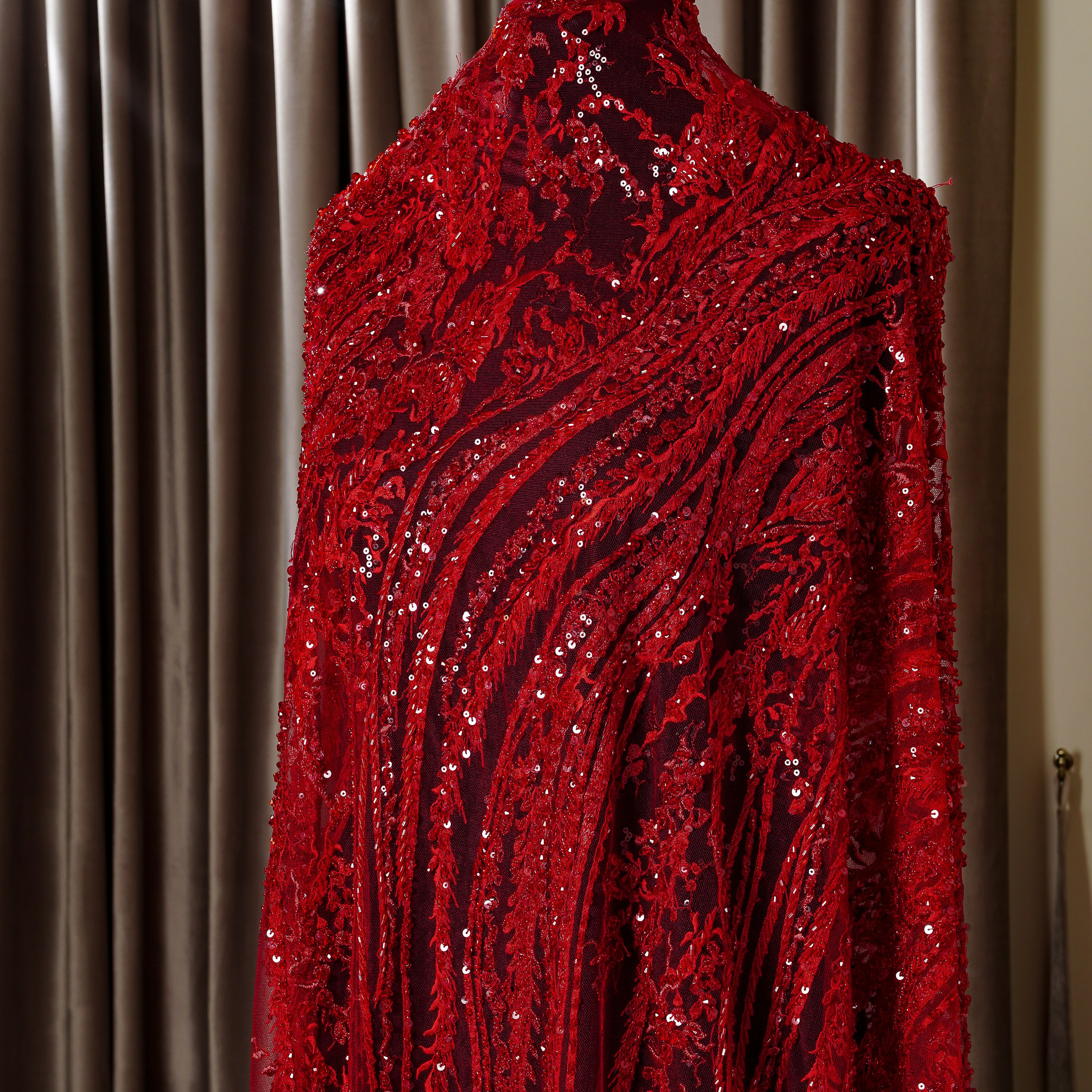 ZUHAIR MURAD - LEBANON -  TPRE264 - ШИРИНА 1,45 - КРАСНЫЙ - 3,25