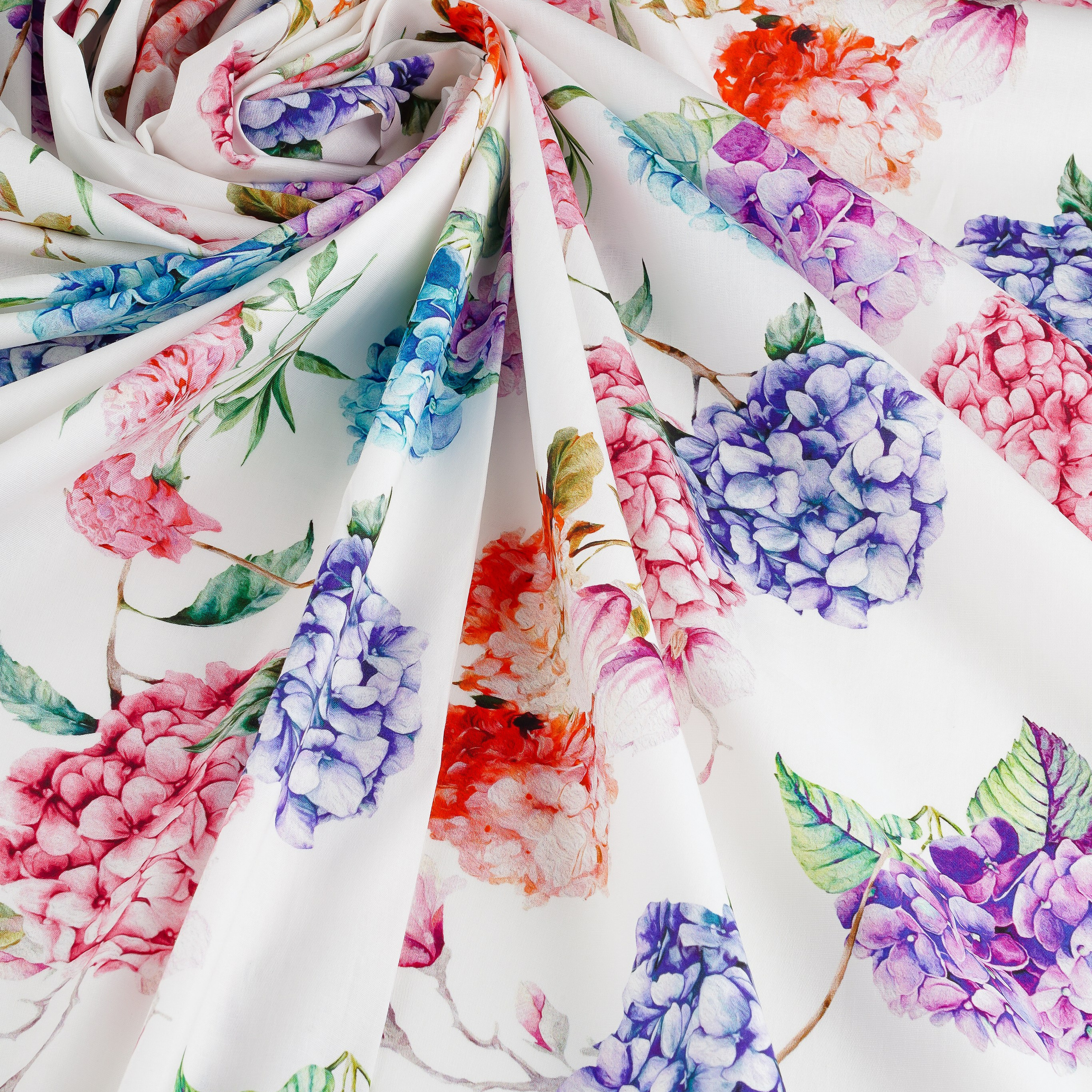 ALTA MODA- ХЛОПОК - МТ339 - ШИРИНА 1,40 - ГОРТЕНЗИИ - 6,30 - 6500