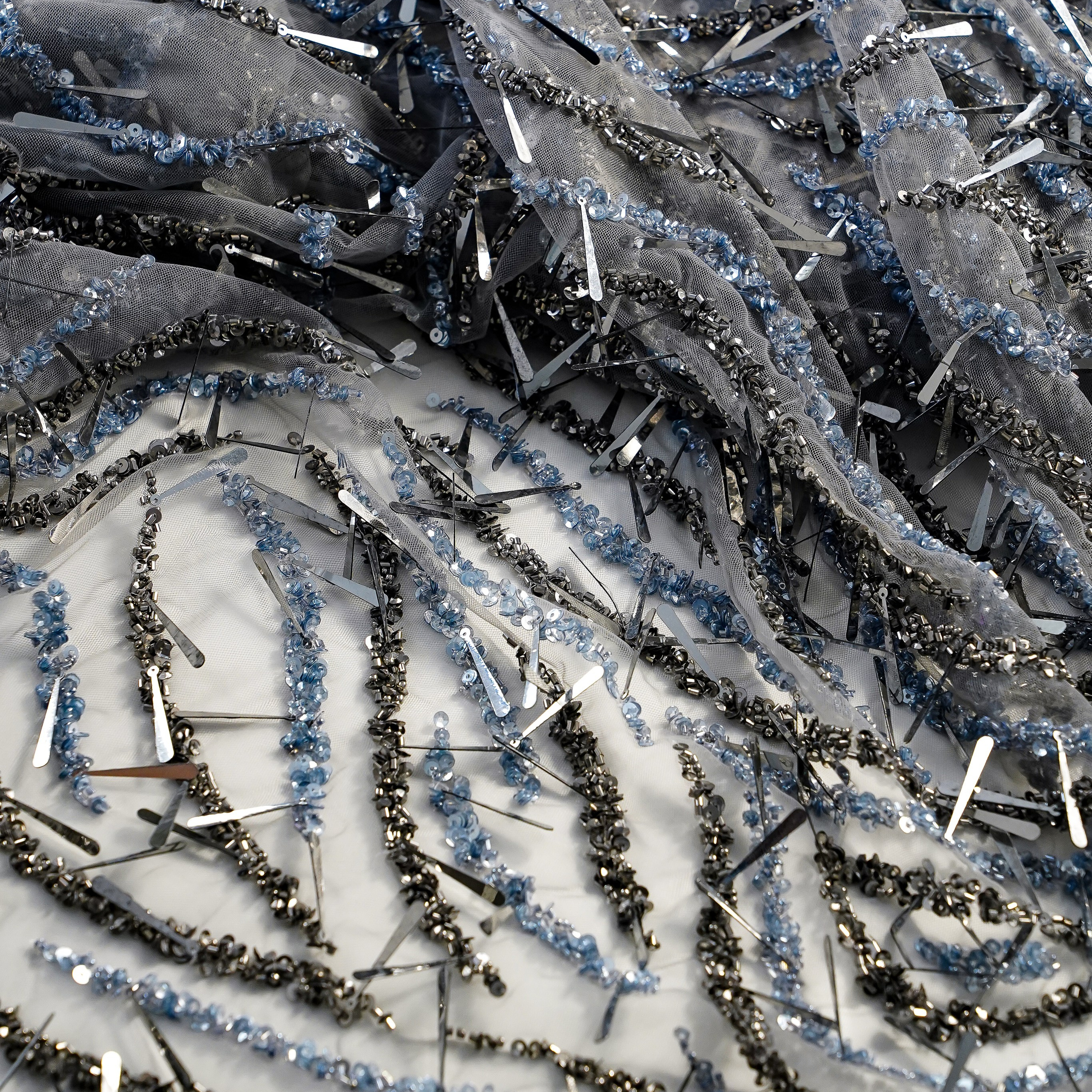 ZUHAIR MURAD - LEBANON -  ТК225 - ШИРИНА 1,5 - СЕРО/ГОЛУБОЙ - 2,5 - 42000