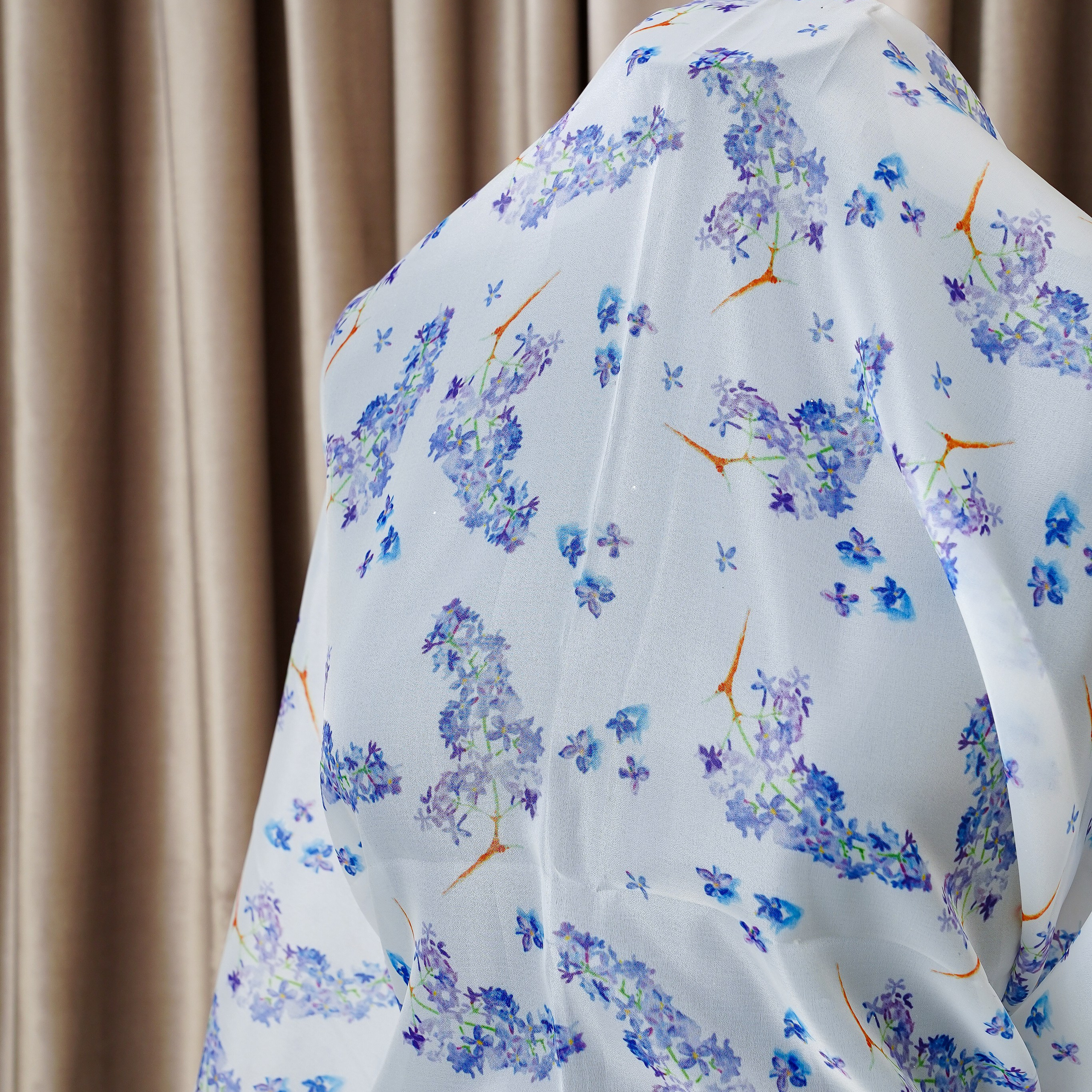 ОРГАНЗА - TPRE348 - ШИРИНА 1,40 - СИРЕНЬ - 0,9