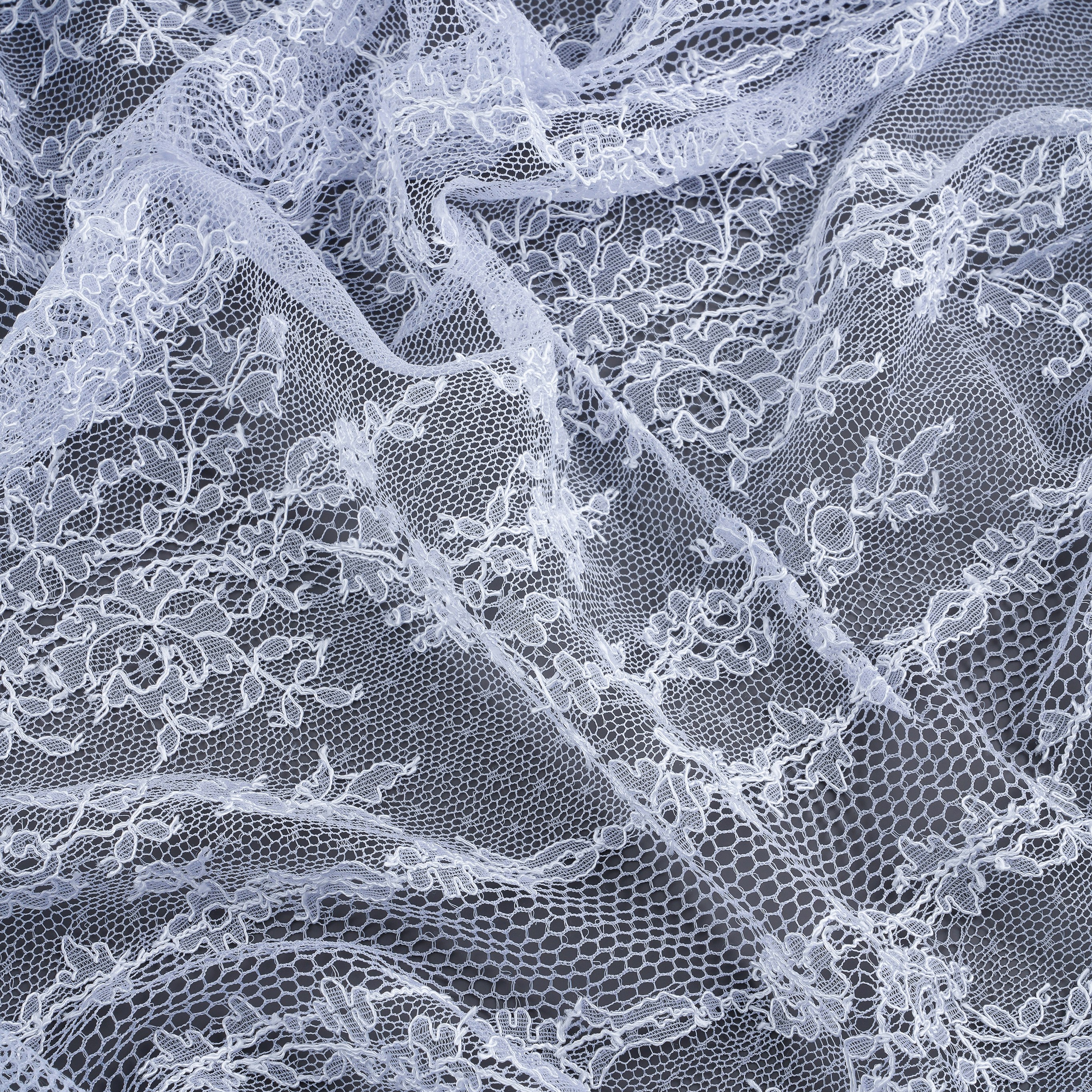 SOPHIE HALLETTE - FRANCE -  МТА403 - КРУЖЕВО ШАНТИЛЬИ - ШИРИНА 1,15 - ГОЛУБОЙ - SOLD OUT 