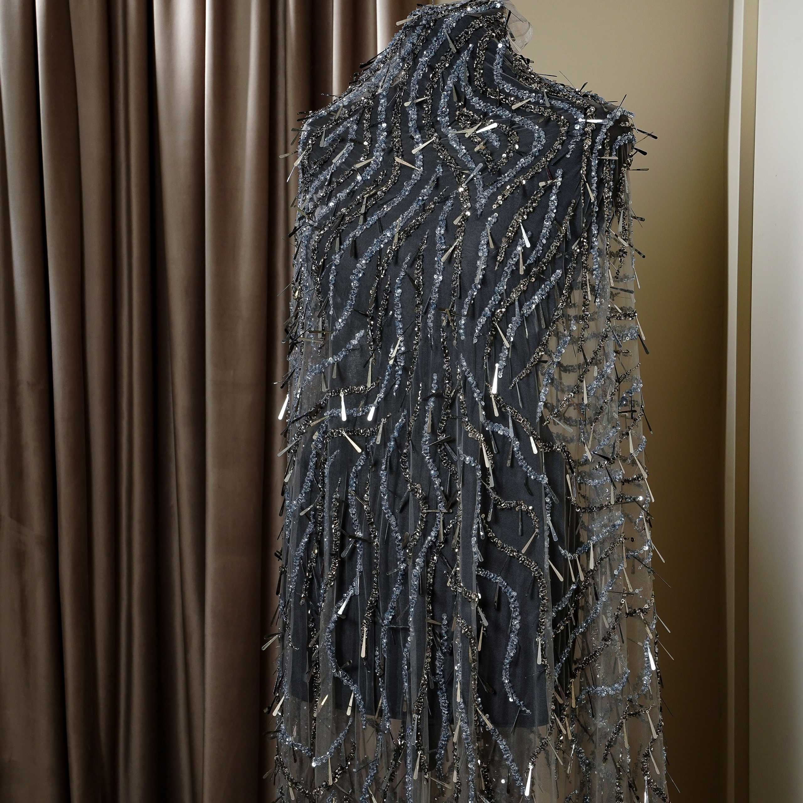 ZUHAIR MURAD - LEBANON -  ТК225 - ШИРИНА 1,5 - СЕРО/ГОЛУБОЙ - 2,5