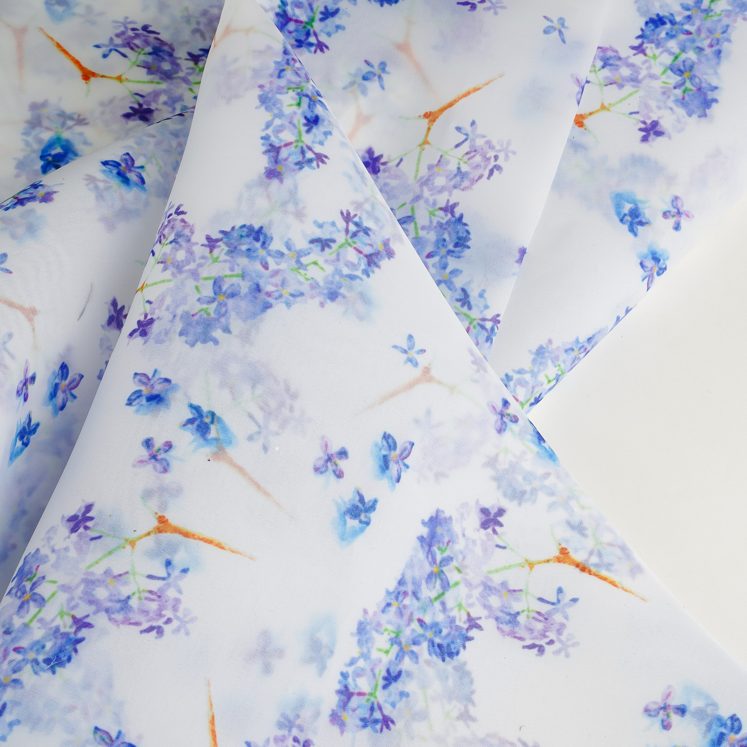 ОРГАНЗА - TPRE348 - ШИРИНА 1,40 - СИРЕНЬ - 0,9