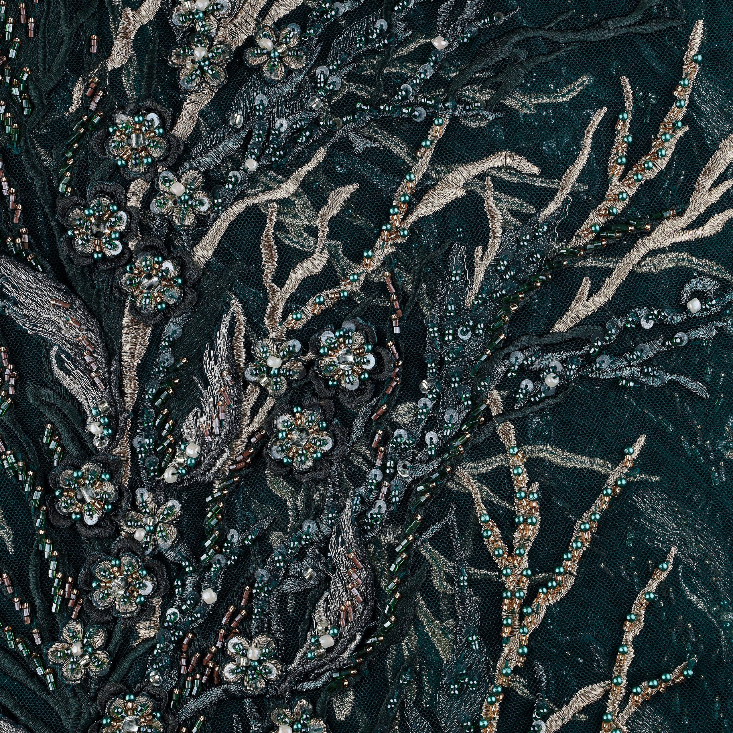 ELIE SAAB - LEBANON - Т60 - ШИРИНА 1,40 - ИЗУМРУД - 2,10 ; В 0,40 ; В 0,35 - 21000