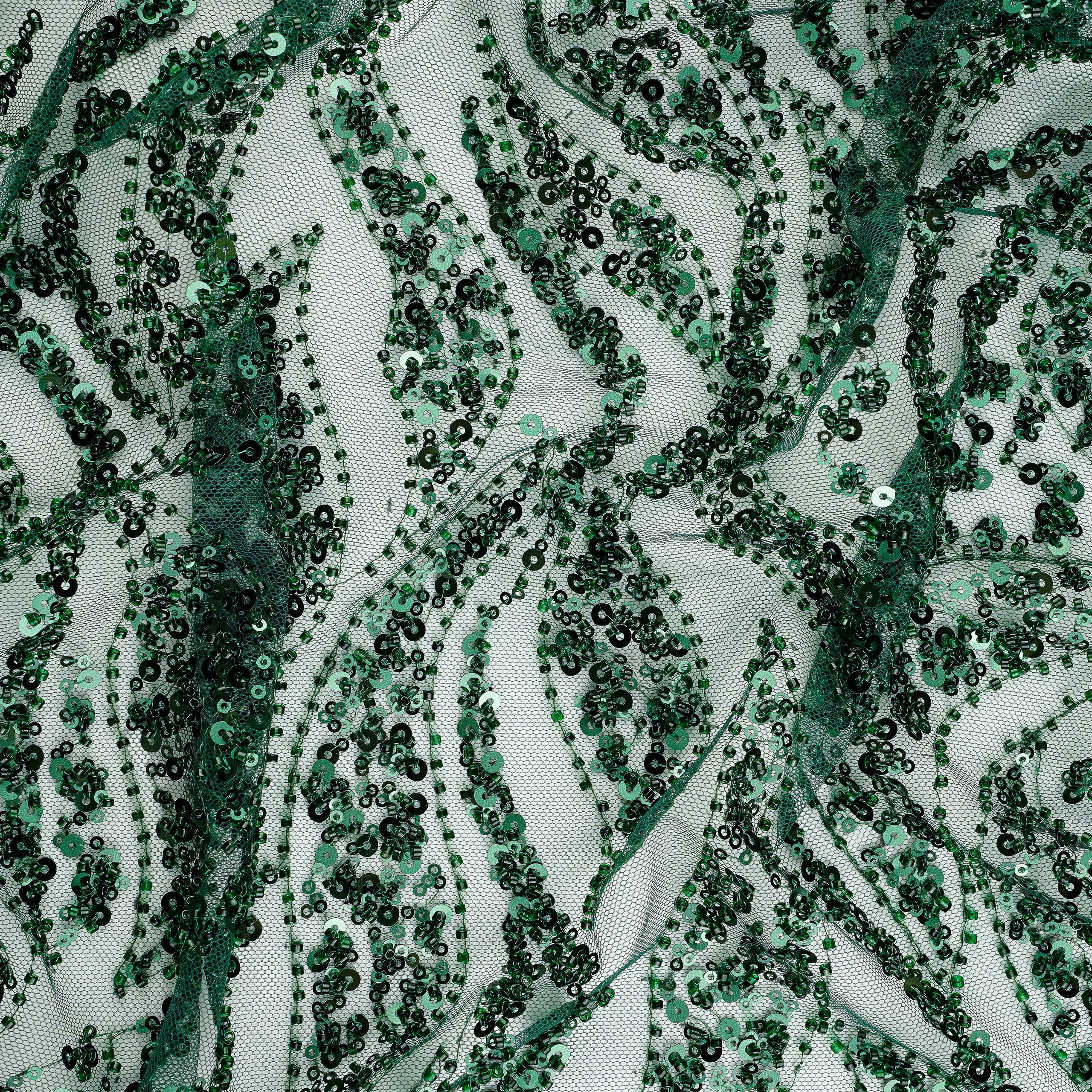 ELIE SAAB - LEBANON - TSAR251 - ШИРИНА 1,30 - ИЗУМРУД - 3,90 - 16500