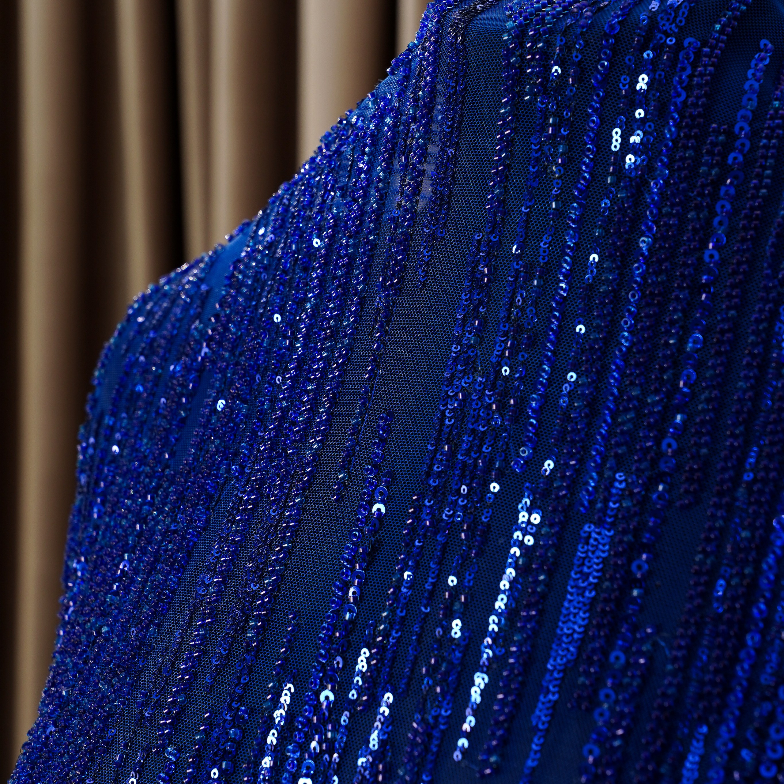 ELIE SAAB - LEBANON -  TS383 - ШИРИНА 1,5 - СИНИЙ - 3,4