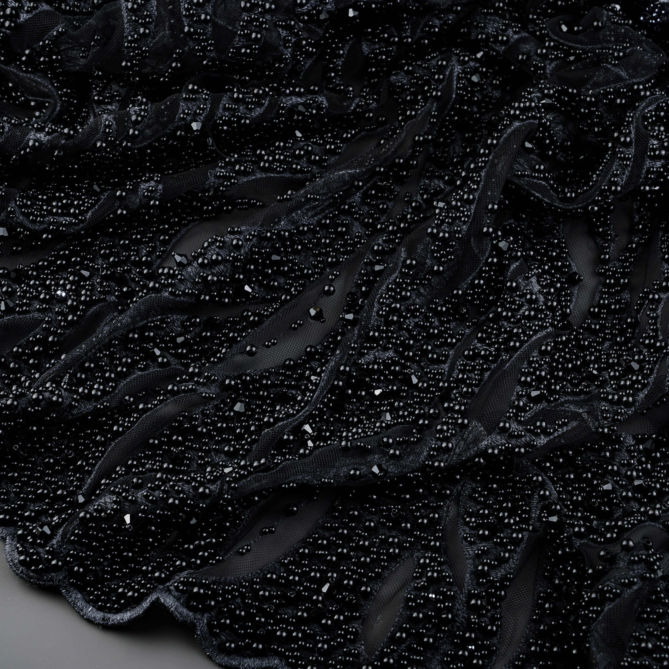 ELIE SAAB - LEBANON - Т80 - ОМБРЕ - ШИРИНА 1,40 - ЧЕРНО/БЕЛЫЙ - К 1,40 ; 2К 1,50