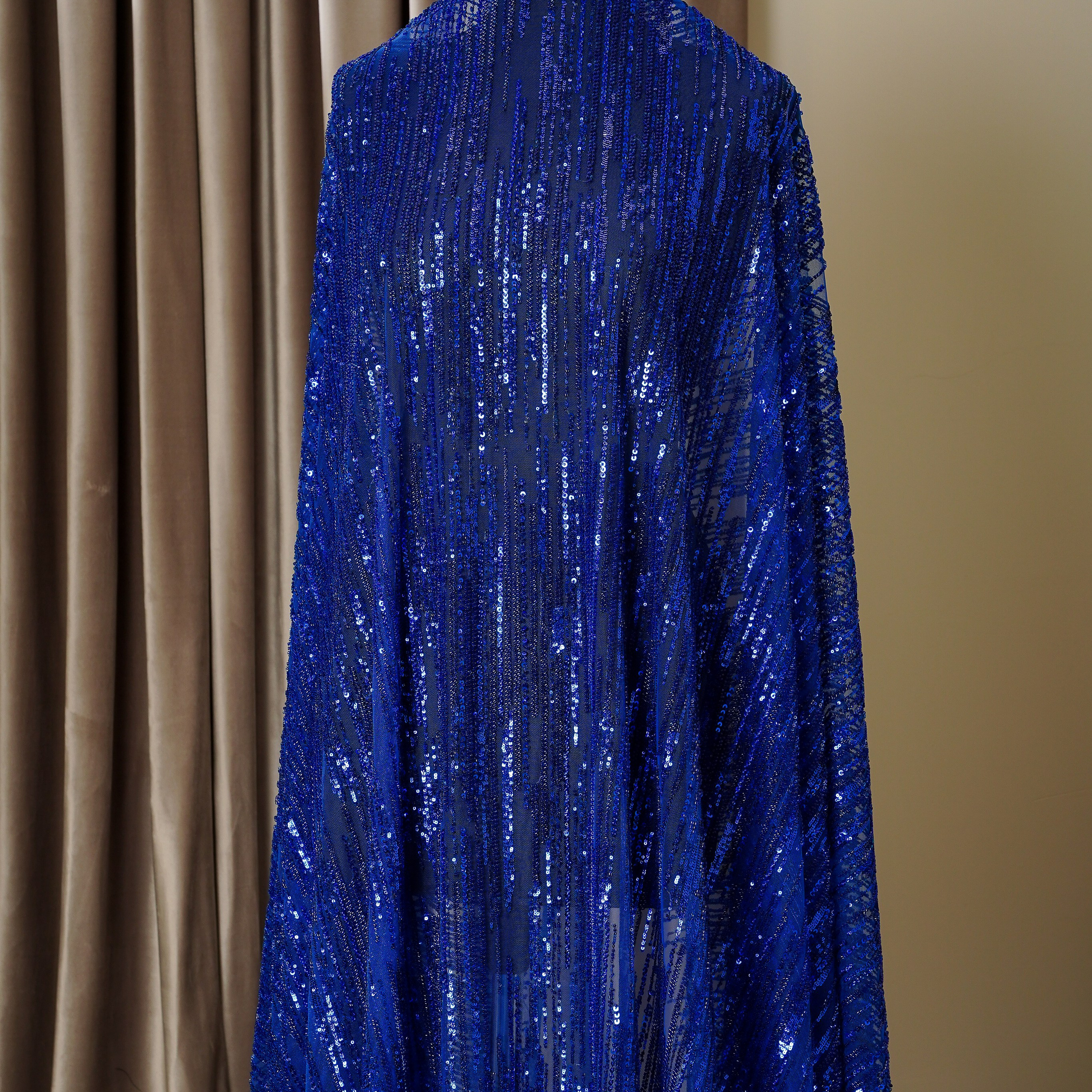 ELIE SAAB - LEBANON - TS383 - ШИРИНА 1,5 - СИНИЙ - 3,4 - 13000