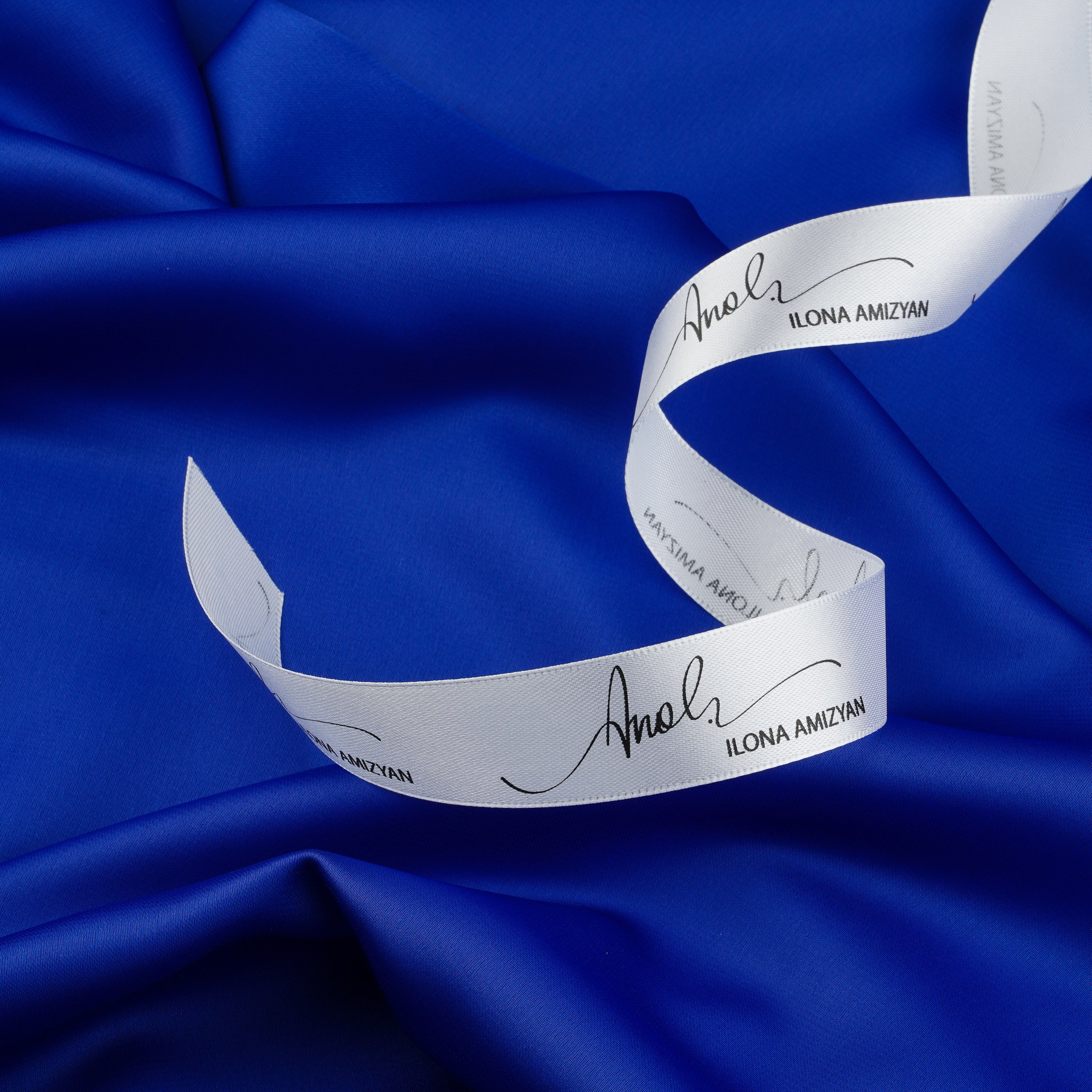 TMAT268 - ШЕЛК/АТЛАС - ШИРИНА 1,50  - СИНИЙ - К 6 ; К 31