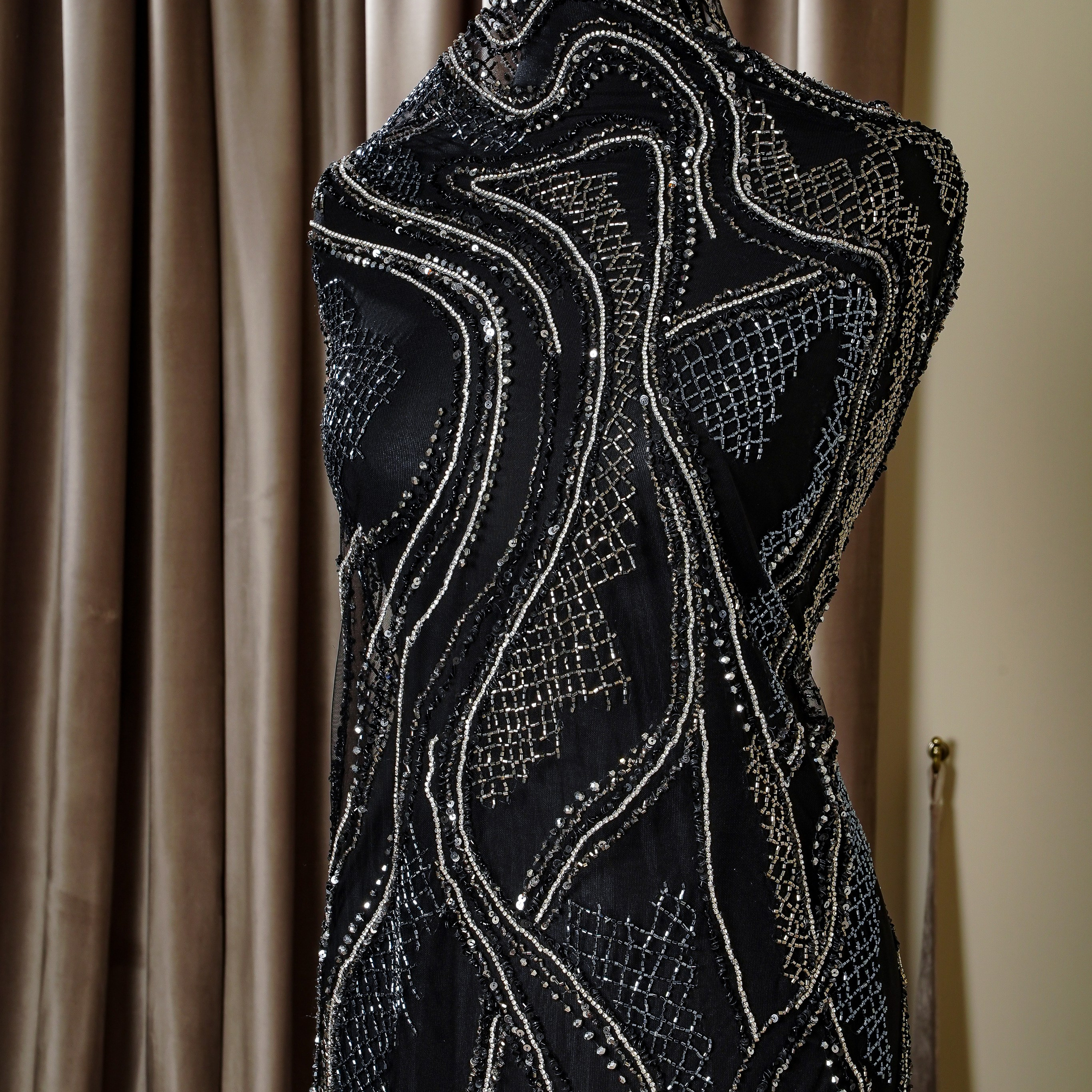 JENNY PACKHAM -  ENGLAND - ТК216 - ENGLAND -  ШИРИНА 1,40 - ЧЕРНОЕ -  2,15 М 