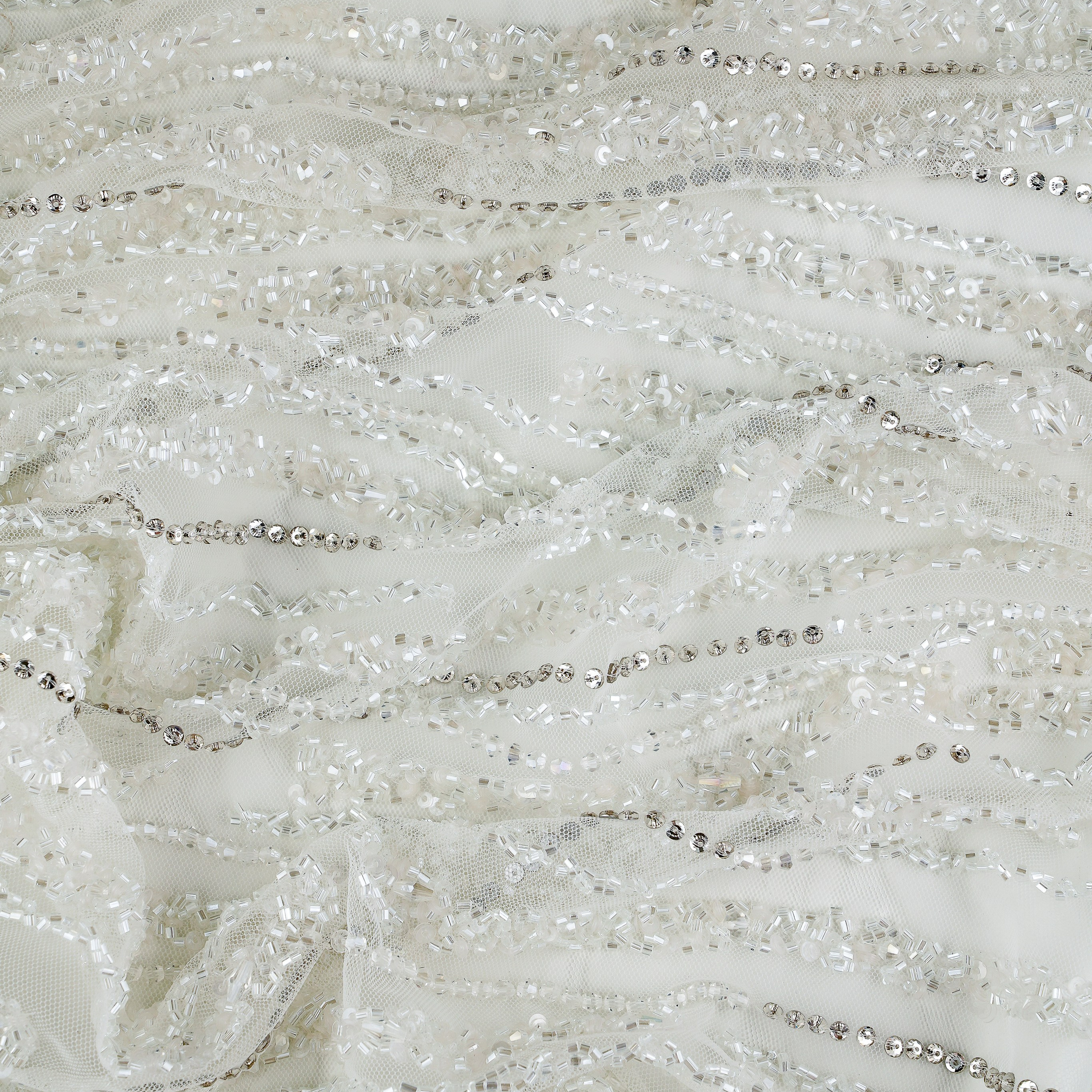 TPRES259 - РАСШИТОЕ КРУЖЕВО - ШИРИНА 1,35 - БЕЛЫЙ - 3,85