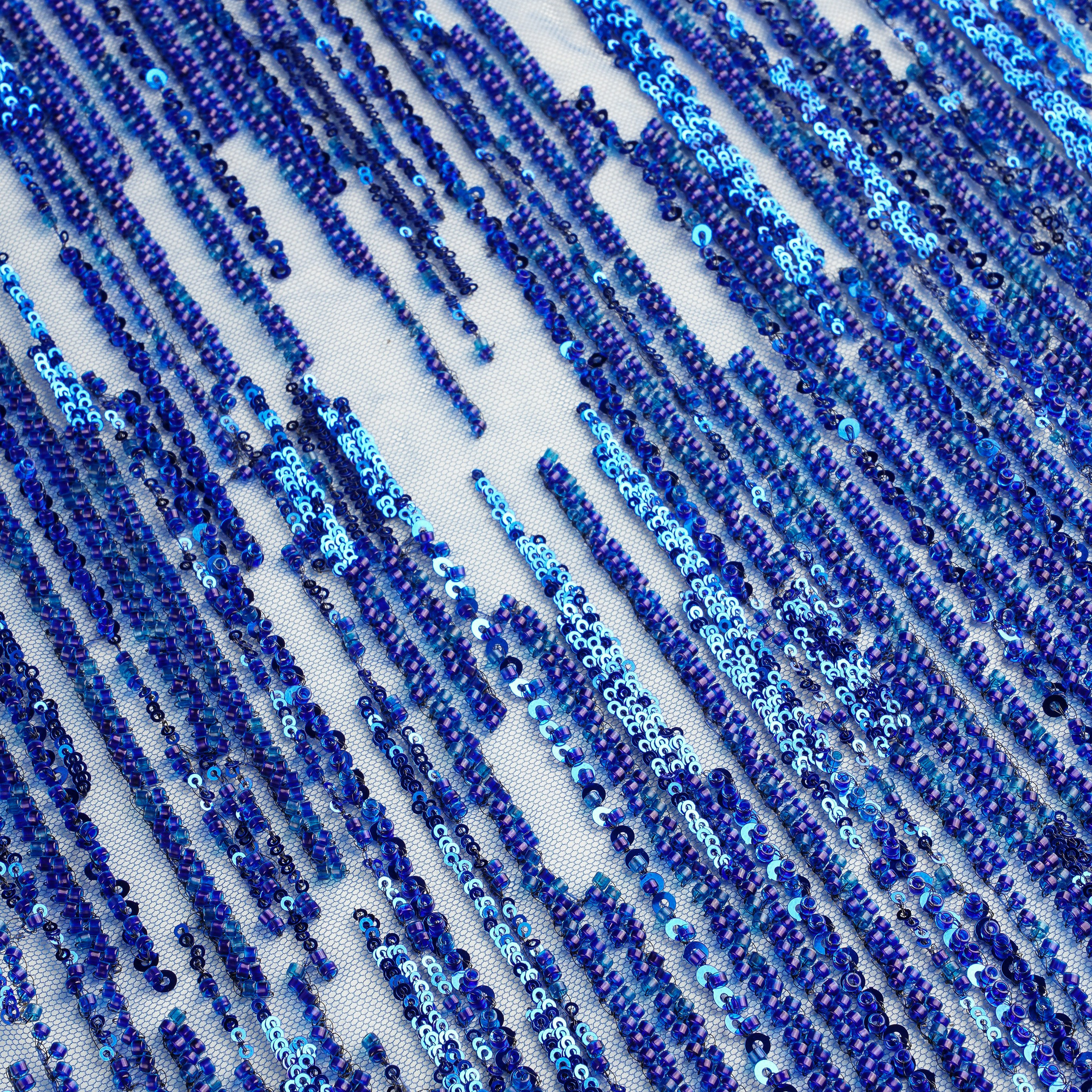 ELIE SAAB - LEBANON - TS383 - ШИРИНА 1,5 - СИНИЙ - 3,4