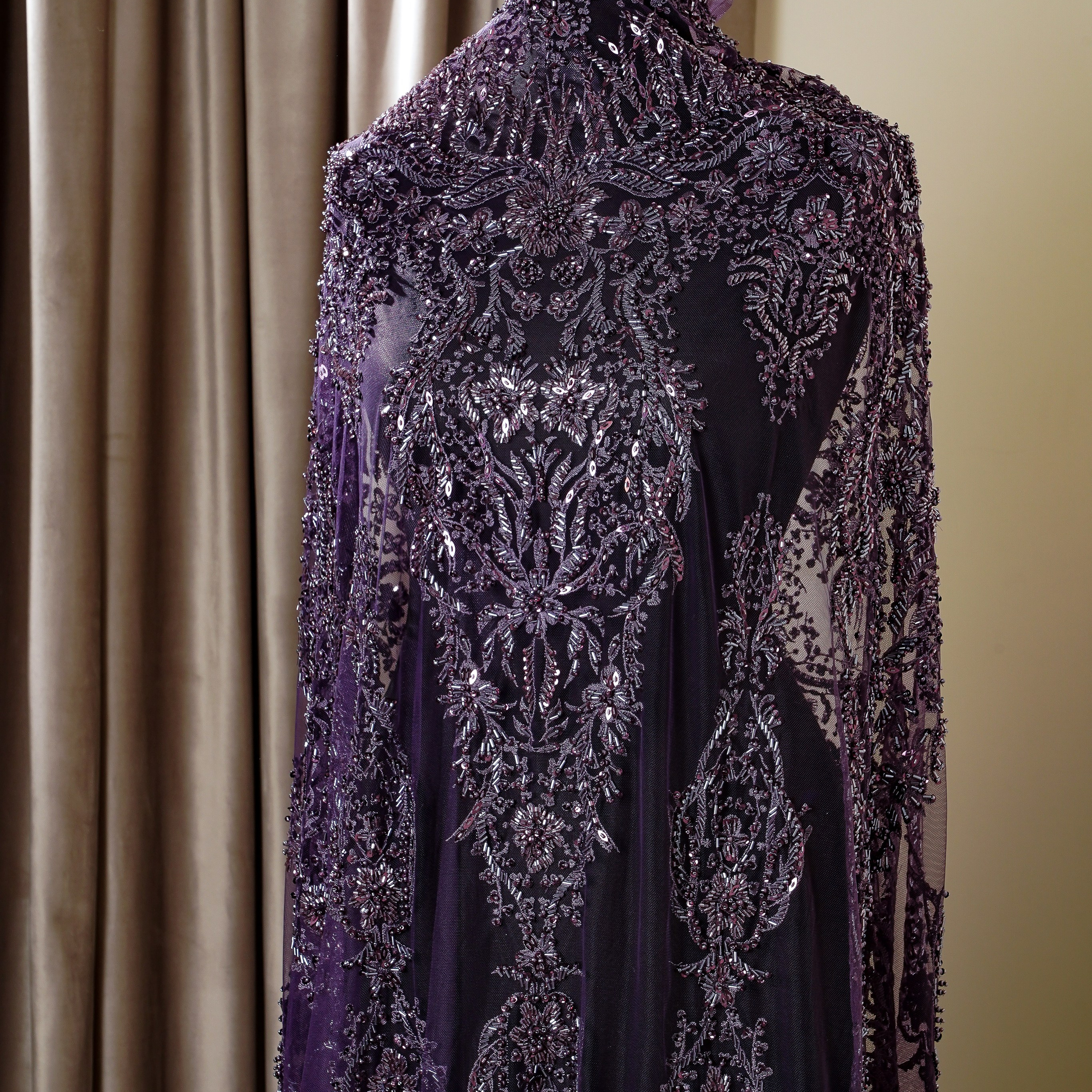 ZUHAIR MURAD - LEBANON - TCRI237 - ШИРИНА 1,35 - БАКЛАЖАН - 3,05 - 21000