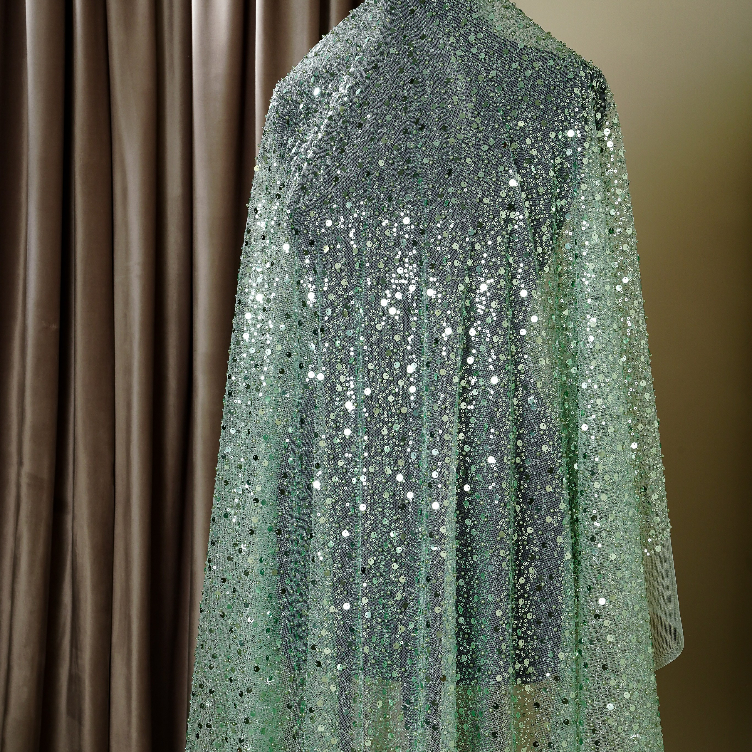 GEORGES HOBEIKA - LEBANON - TS355 - СЕТКА - ШИРИНА 1,55 - МЯТНЫЙ - 6 - 9000