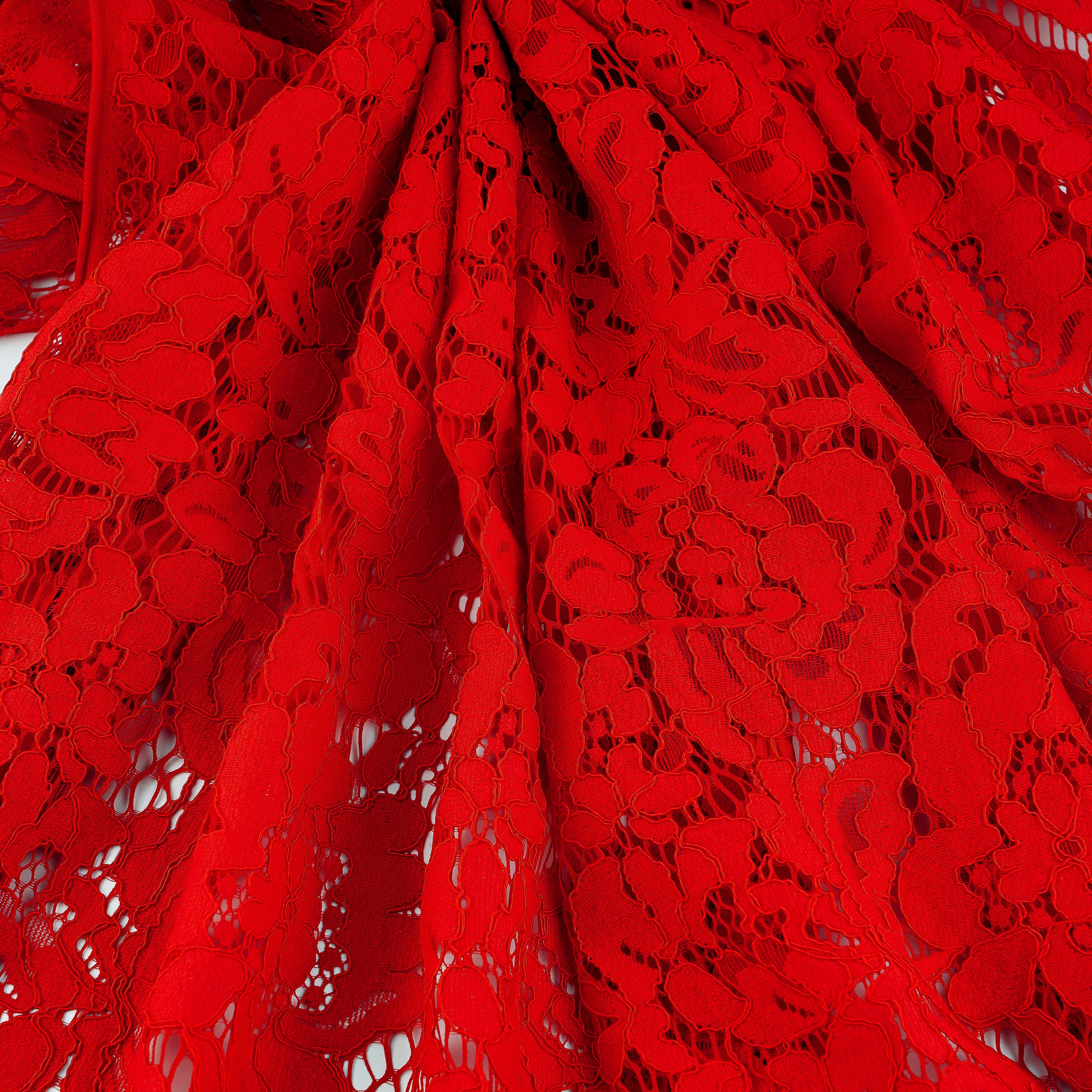 DOLCE GABBANA - ITALY -  KK92 - ШИРИНА 1,50 - КРАСНАЯ - К 1,5 ; 2К 3