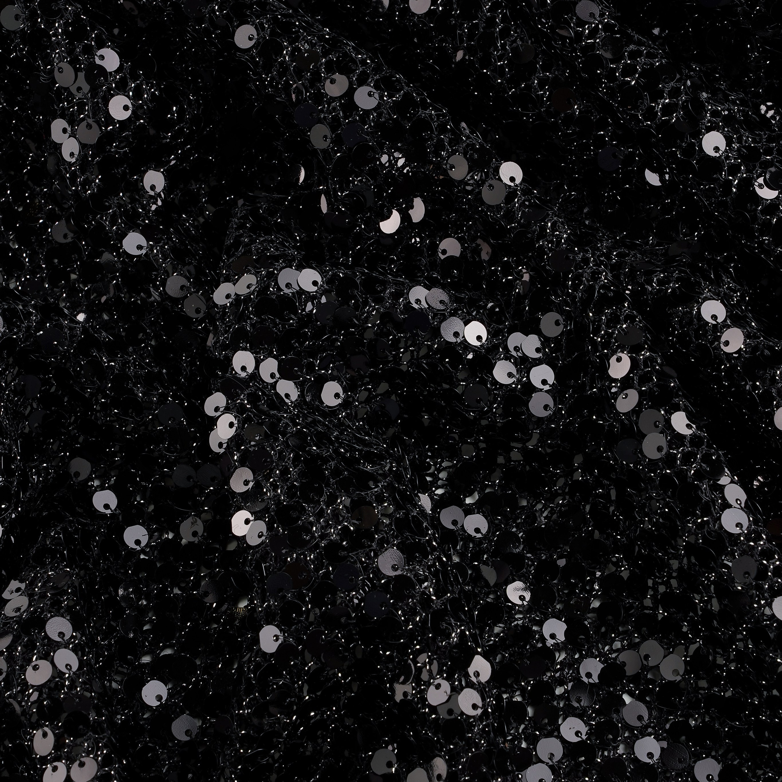 NAEEM KHAN - INDIA - МТА408  - СЕТКА/ПАЙЕТКИ - ШИРИНА 1,40 -ЧЕРНЫЙ - 3,3