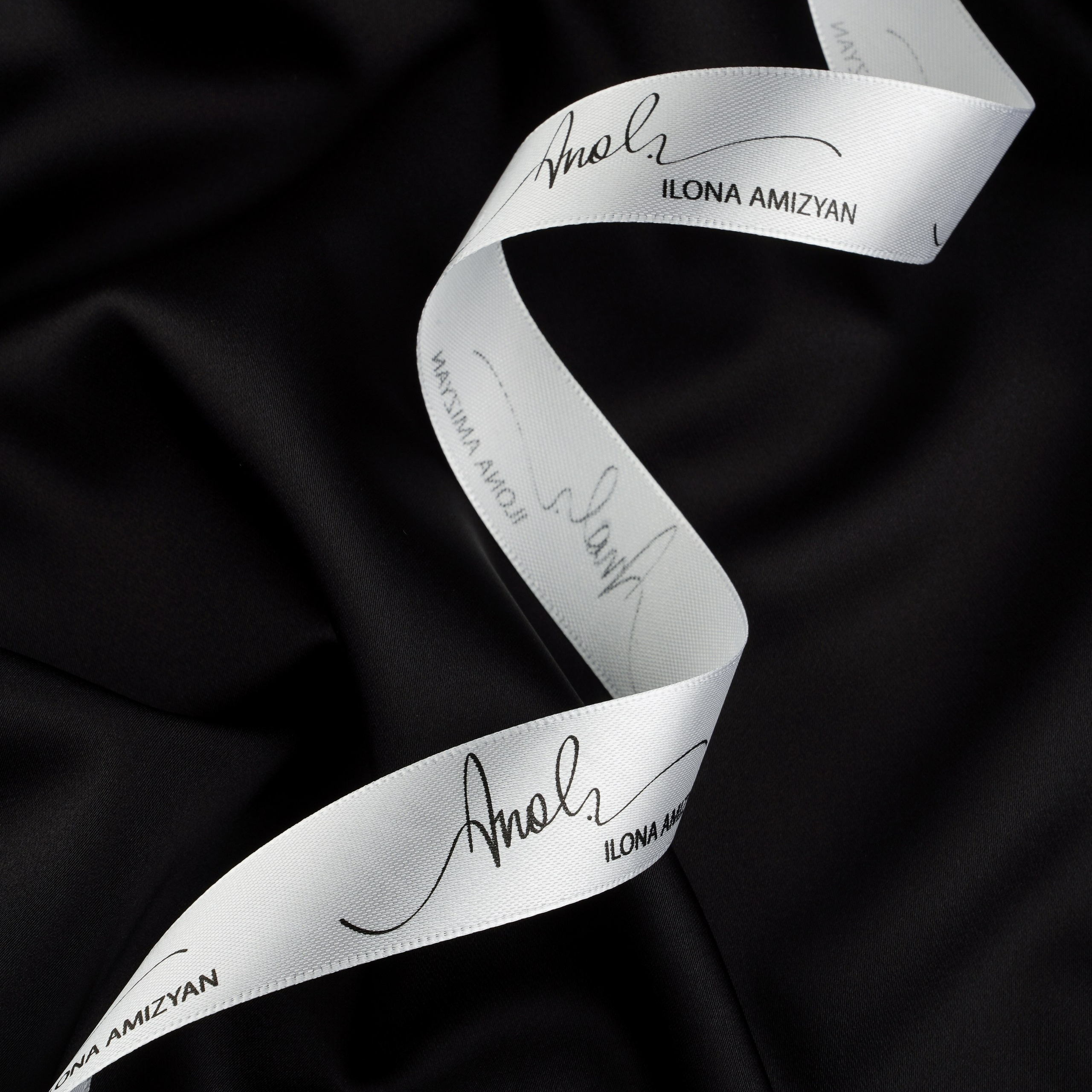 РП183 - АТЛАС/СТРЕЙЧ - ШИРИНА 1,50  - ЧЕРНЫЙ - 3/4